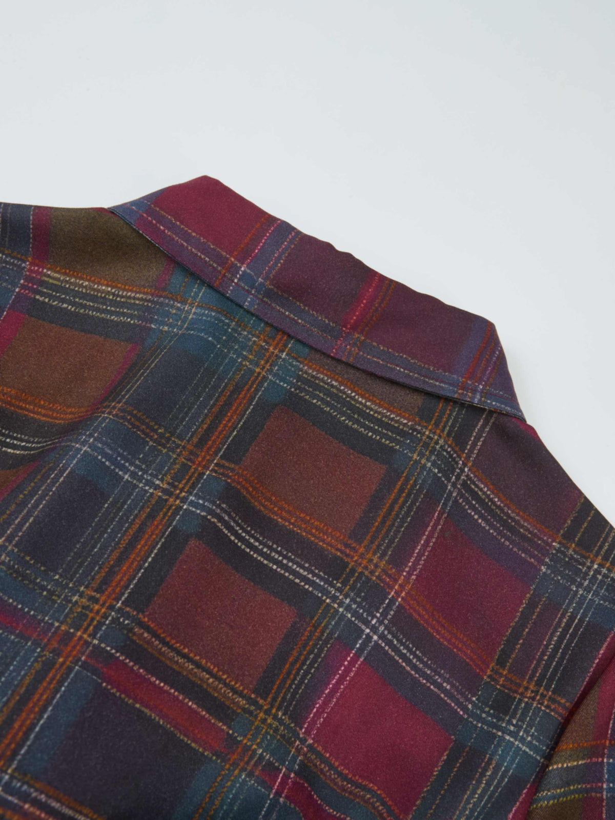 Maxi Plaid Shirt Dress - Multi Color