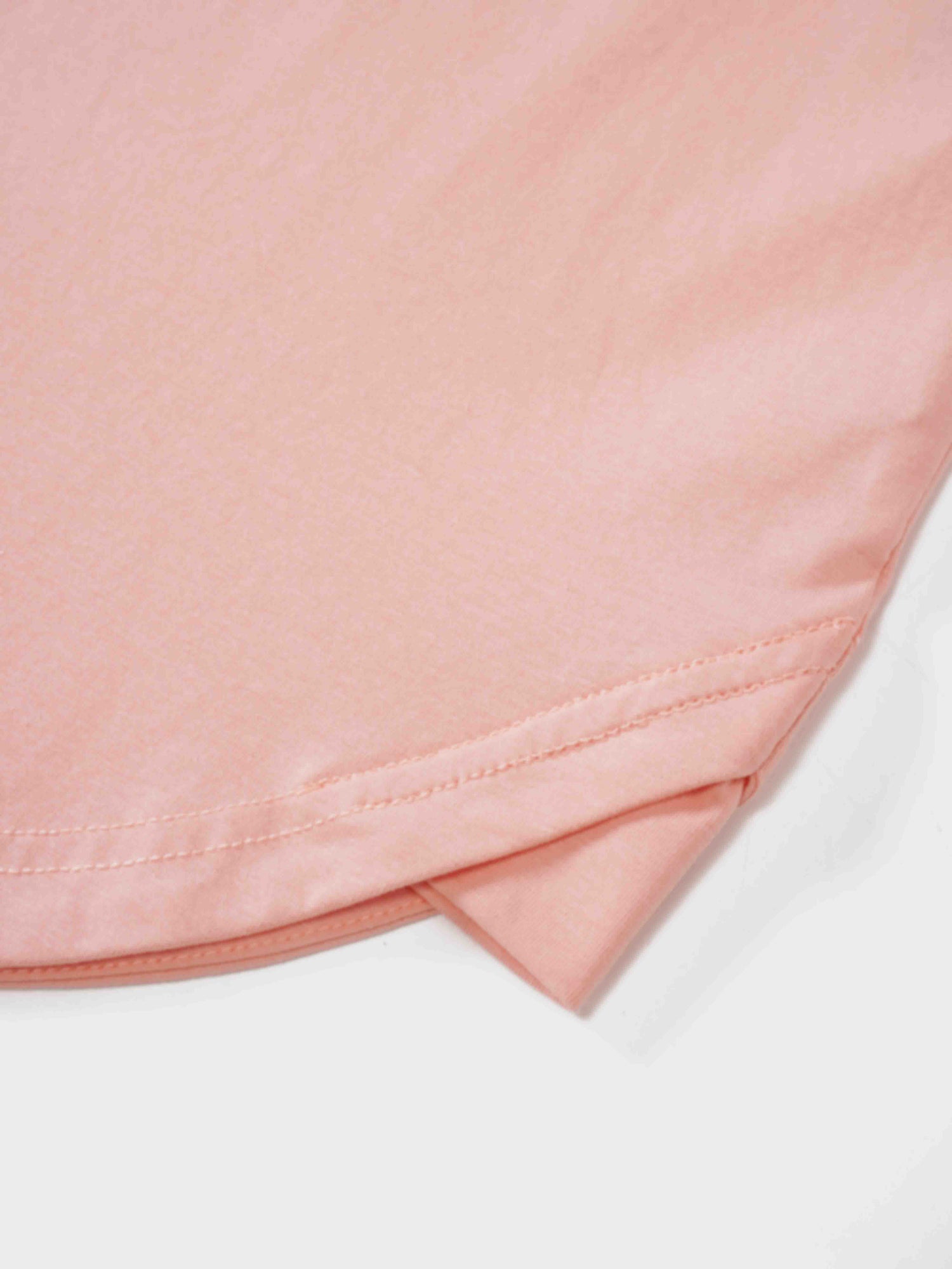 Oversized Rounded Hem T-Shirt-Peach