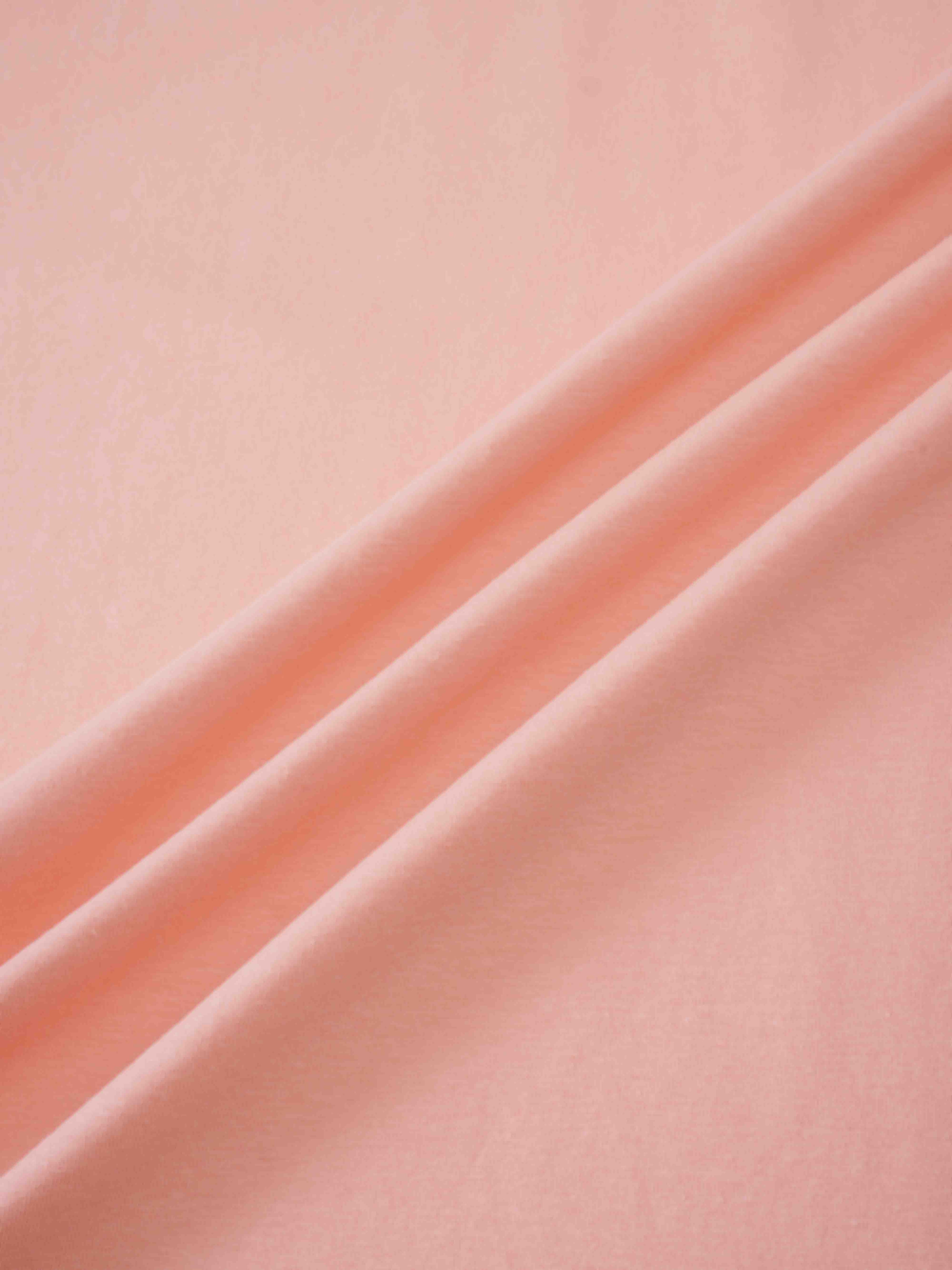 Oversized Rounded Hem T-Shirt-Peach