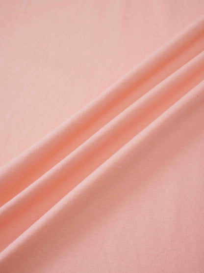 Oversized Rounded Hem T-Shirt-Peach