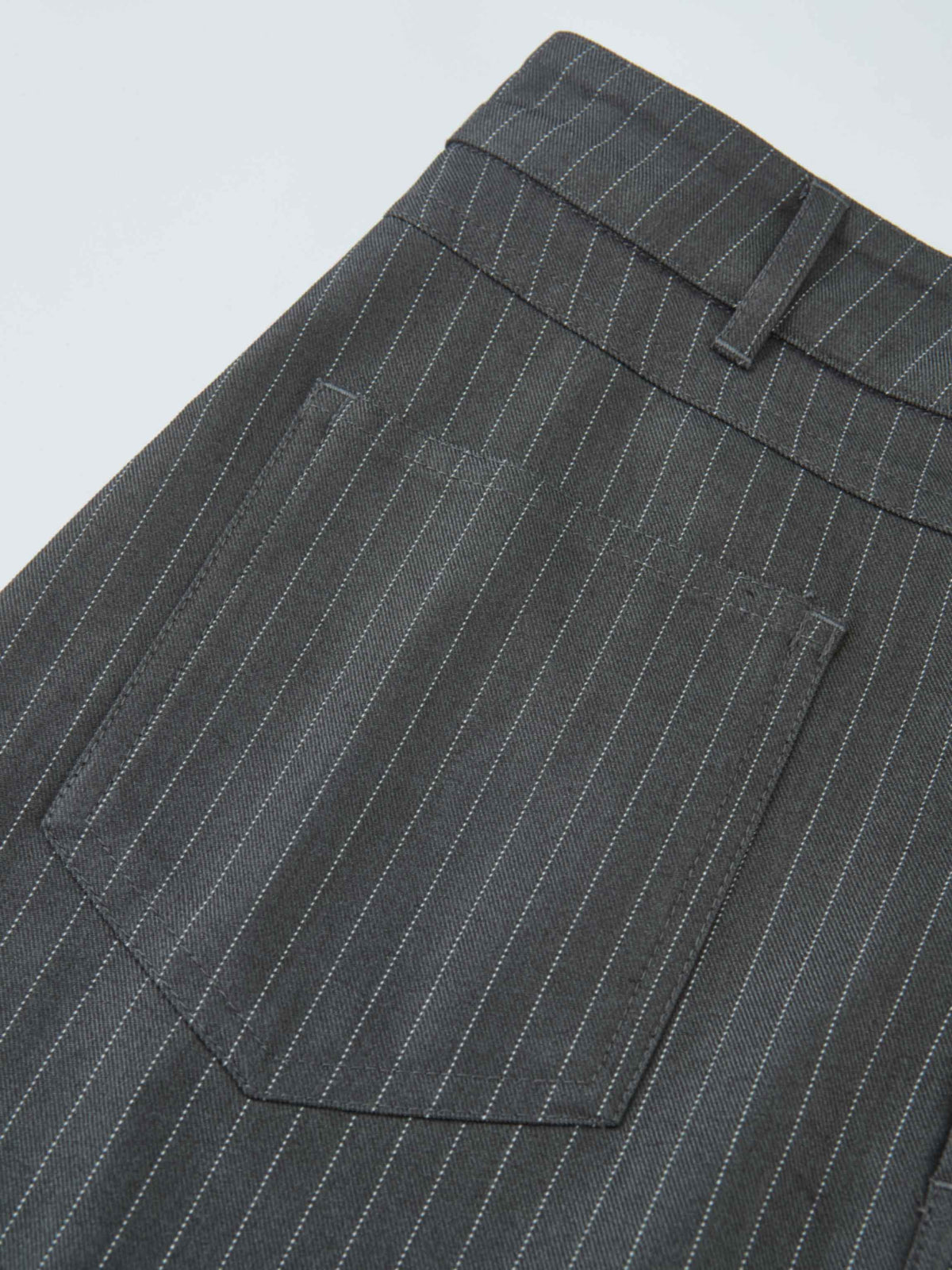 Front Pocket Button Skirt - Dark Grey
