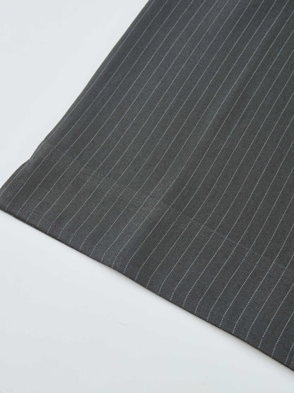 Front Pocket Button Skirt - Dark Grey