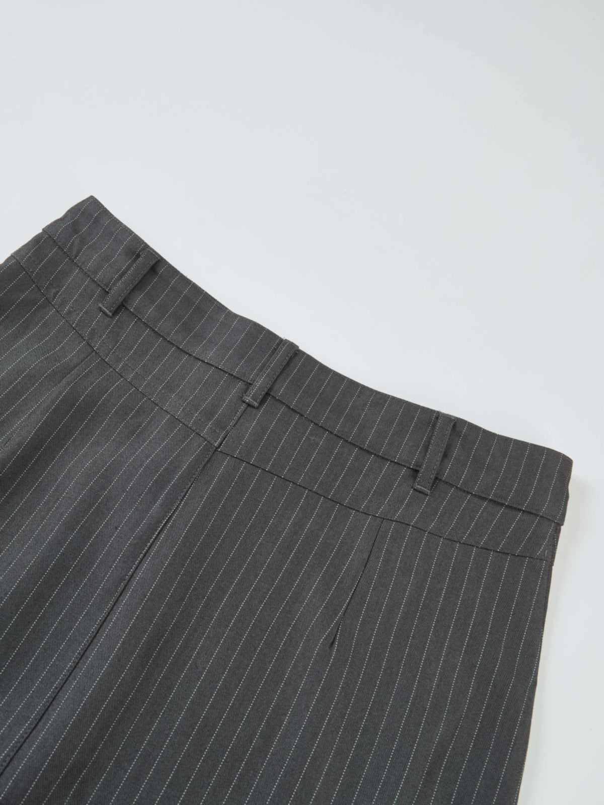 Front Pocket Button Skirt - Dark Grey