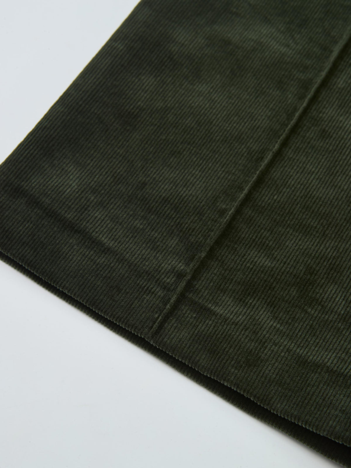 Chain Detail Corduroy Skirt - Emerald Green