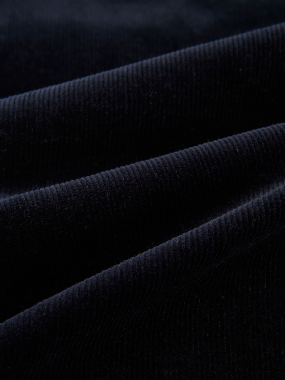 Chain Detail Corduroy Skirt - Navy