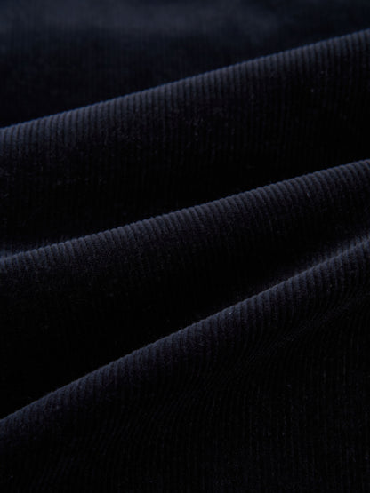 Chain Detail Corduroy Skirt - Navy