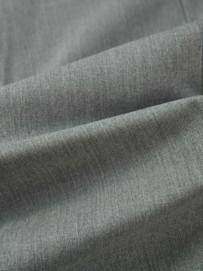 High Waisted Seamed Skirt - Grey