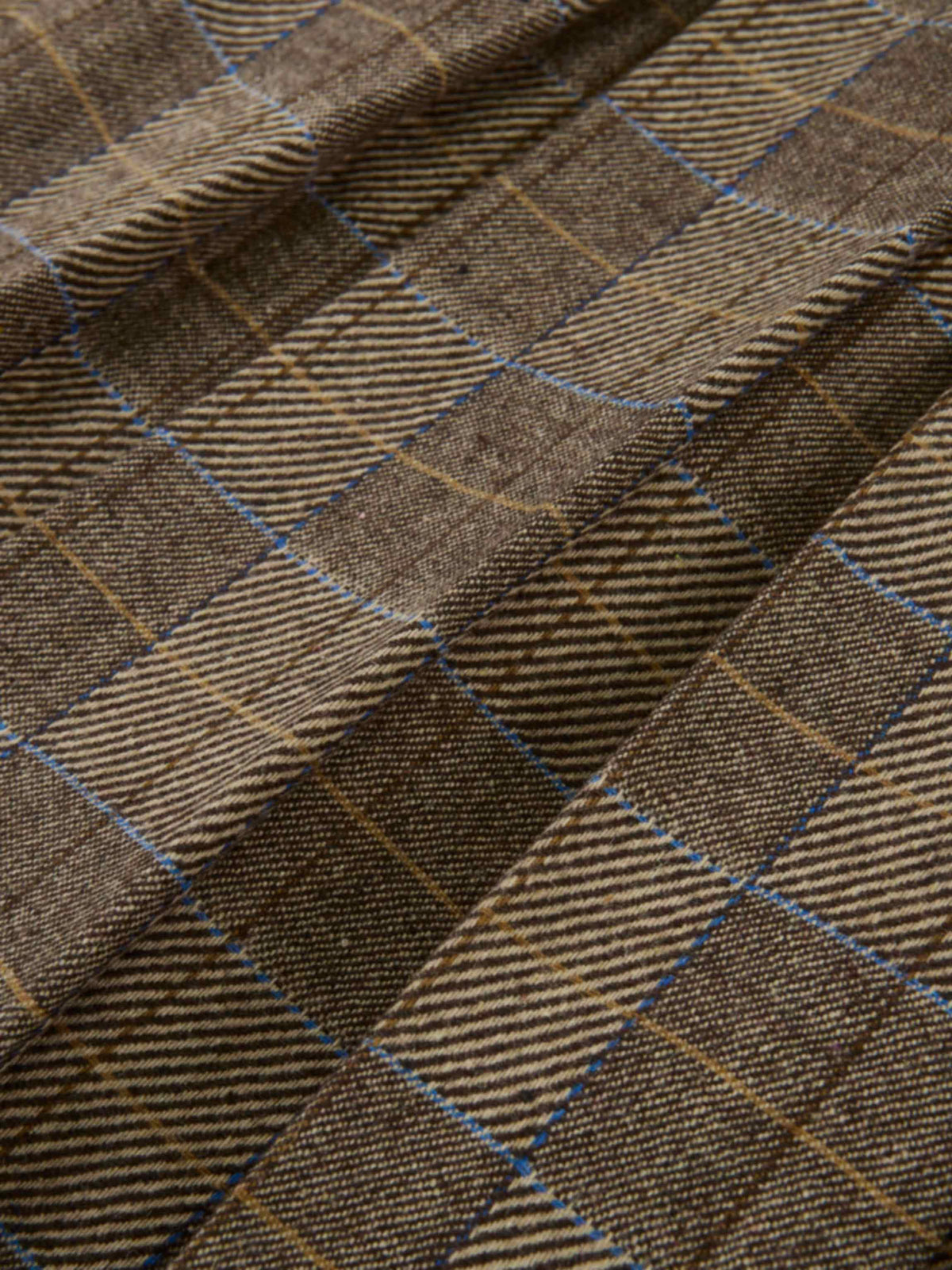 Plaid Pleat Pocket Skirt - Brown Plaid