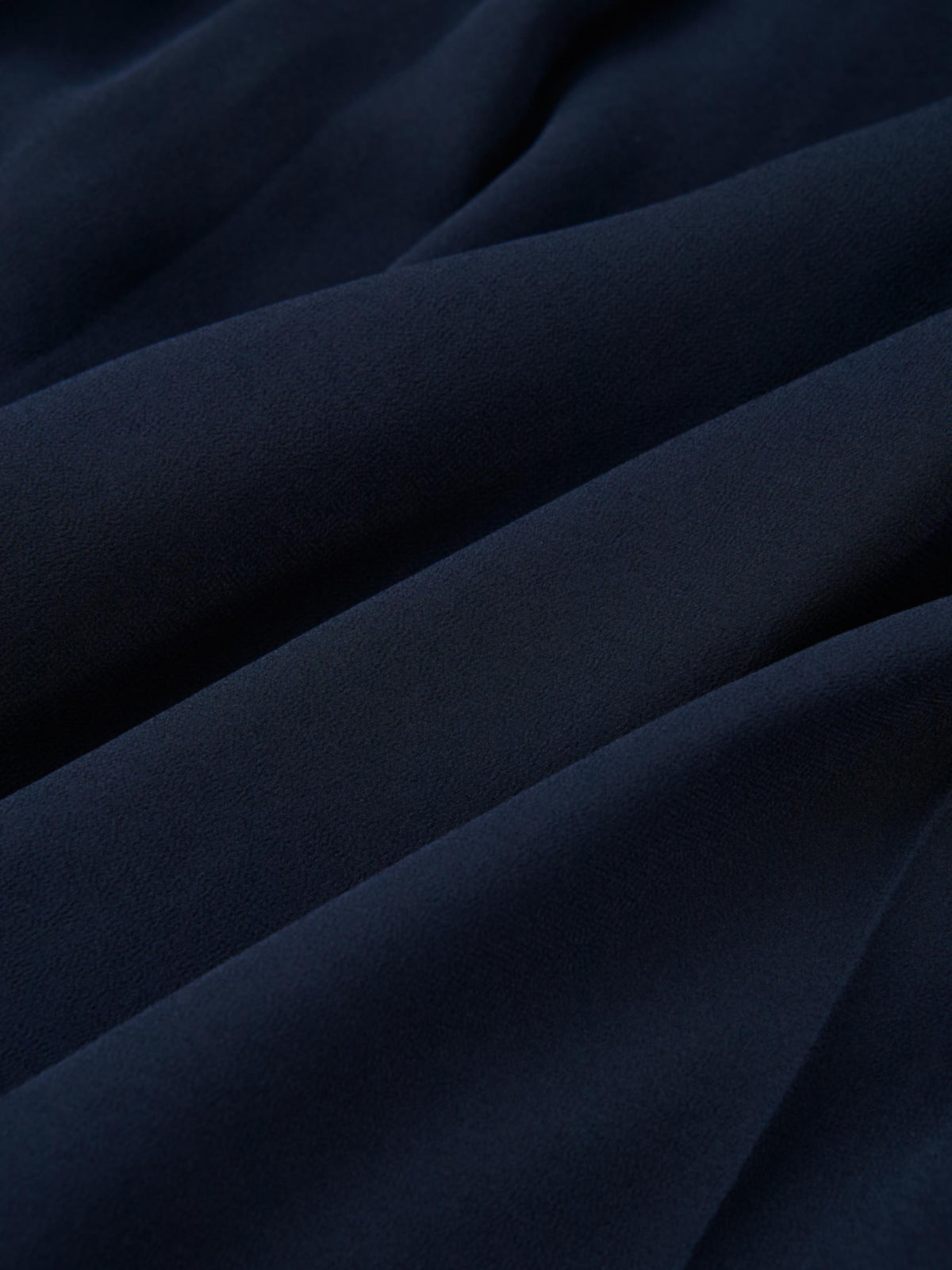 Chiffon Stitched Down Pleated Skirt - Navy