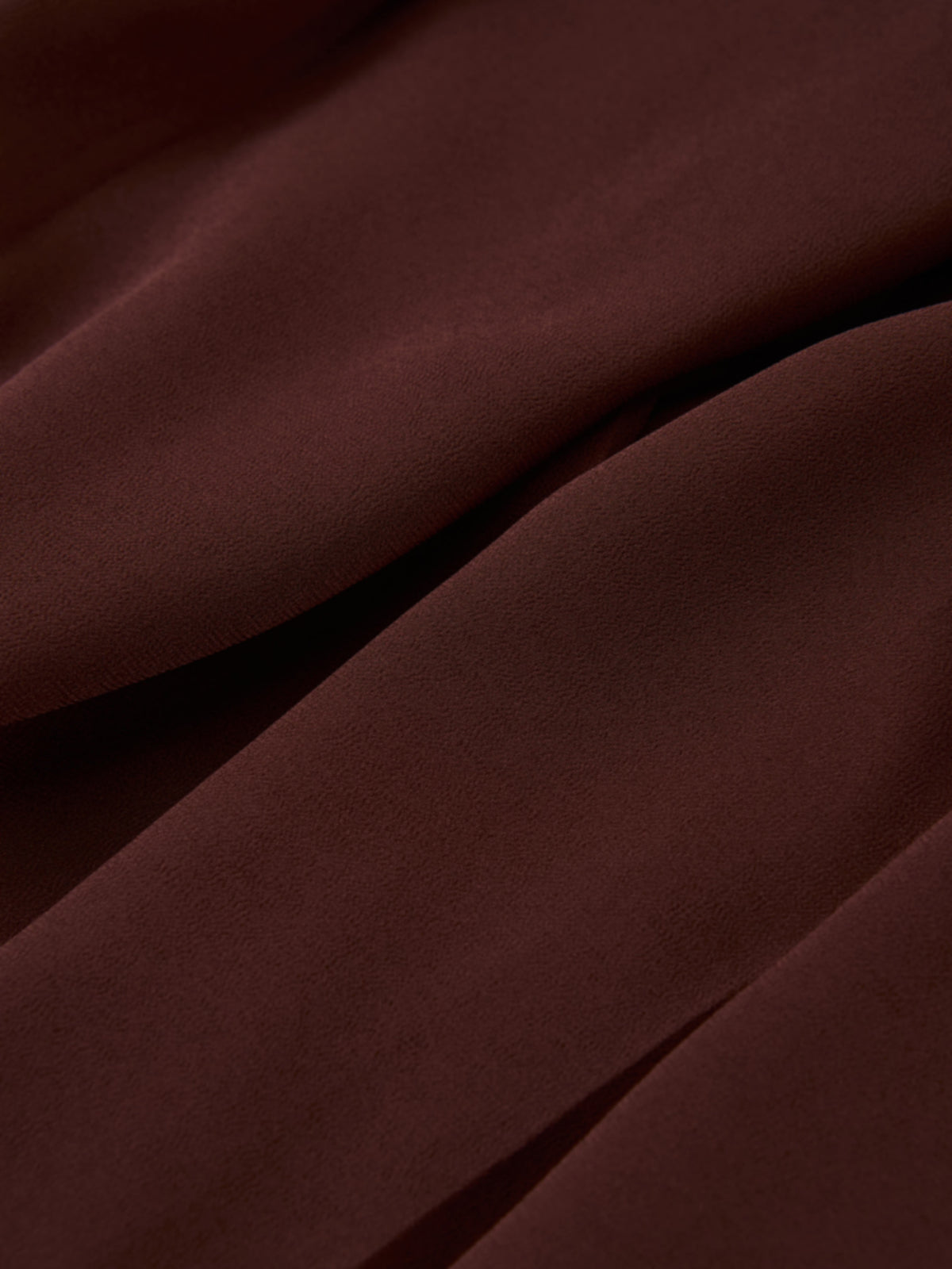 Chiffon Stitched Down Pleated Skirt - Brown