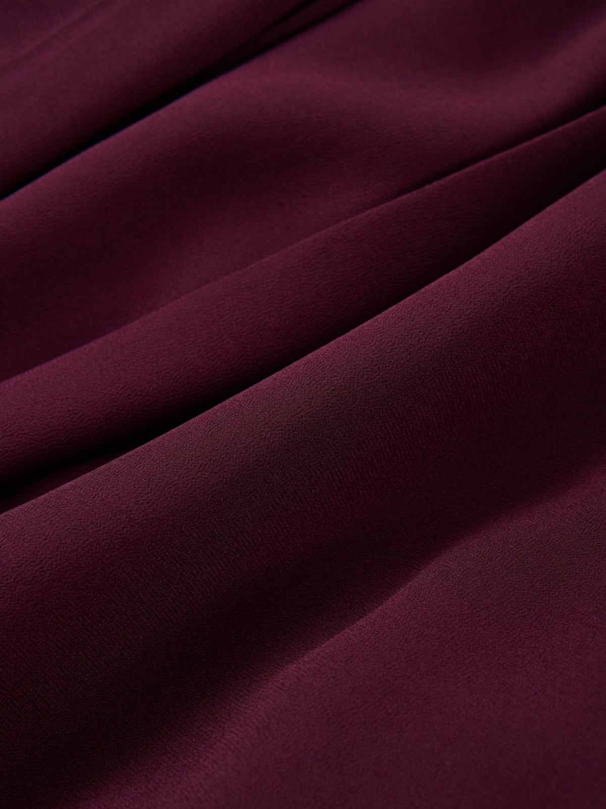 Chiffon Stitched Down Pleated Skirt - Burgundy
