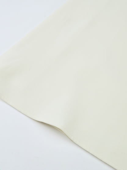 Aline Embelished Pocket Skirt - Cream