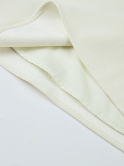 Aline Embelished Pocket Skirt - Cream