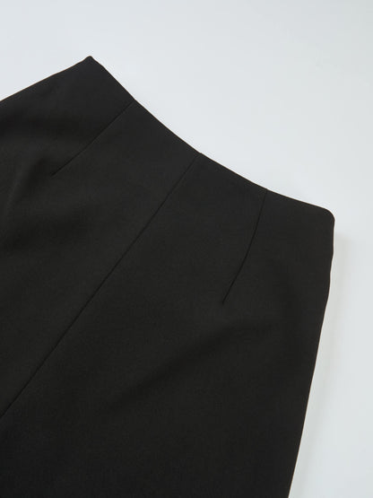 Aline Embelished Pocket Skirt - Black