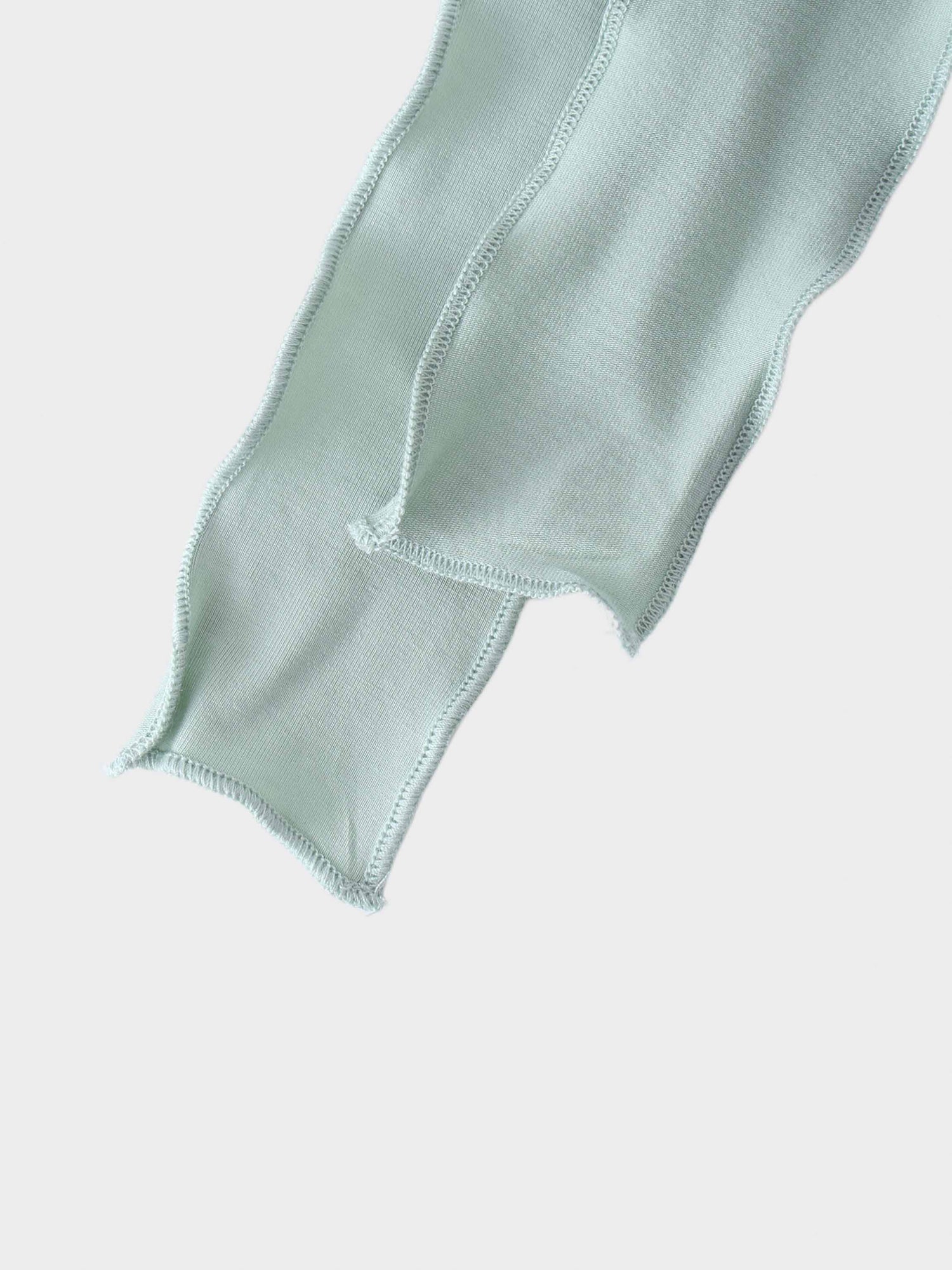 Wrap Tie Tee-Sage