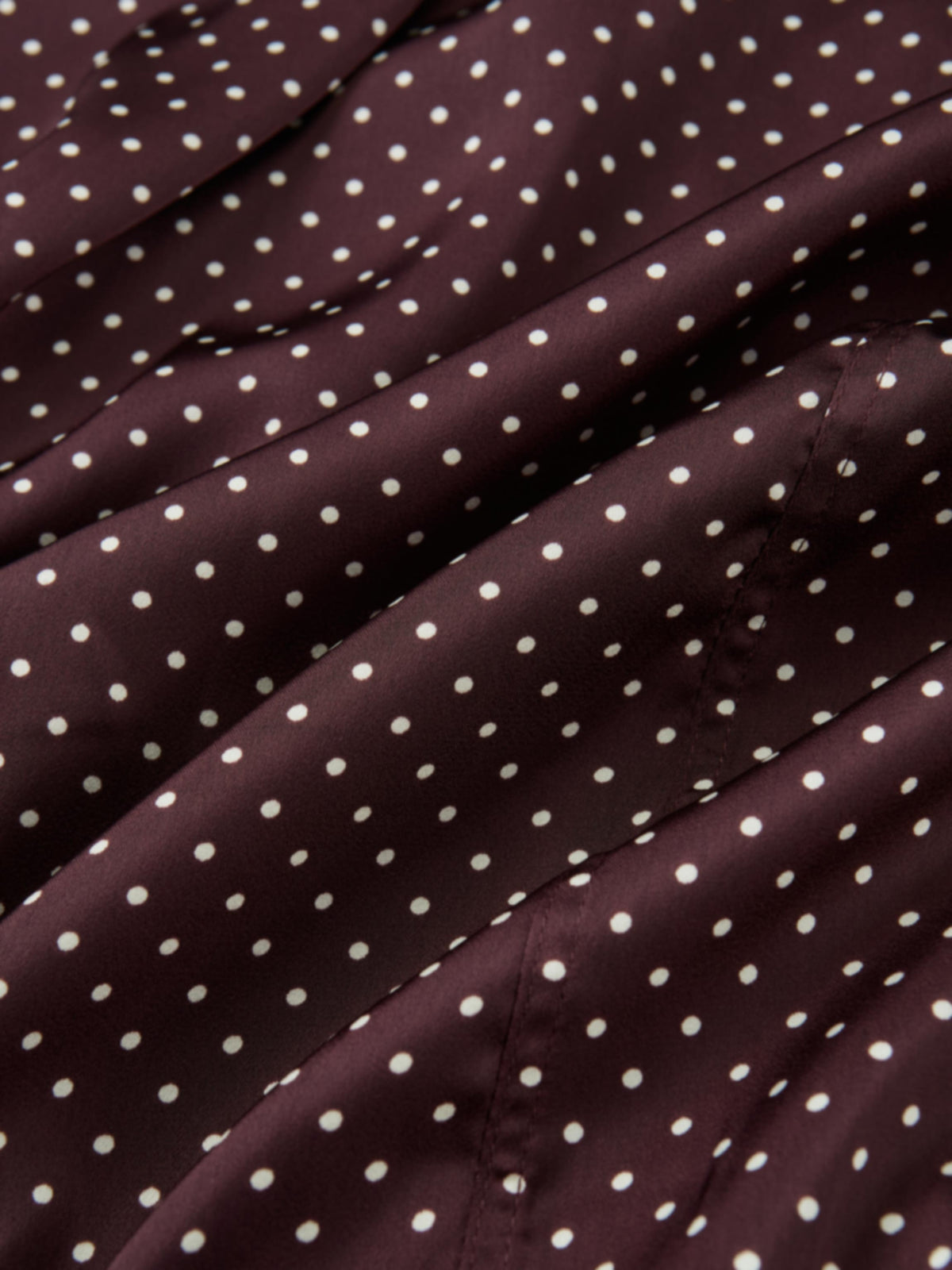 Mini Dot Double Belt Skirt - Burgundy