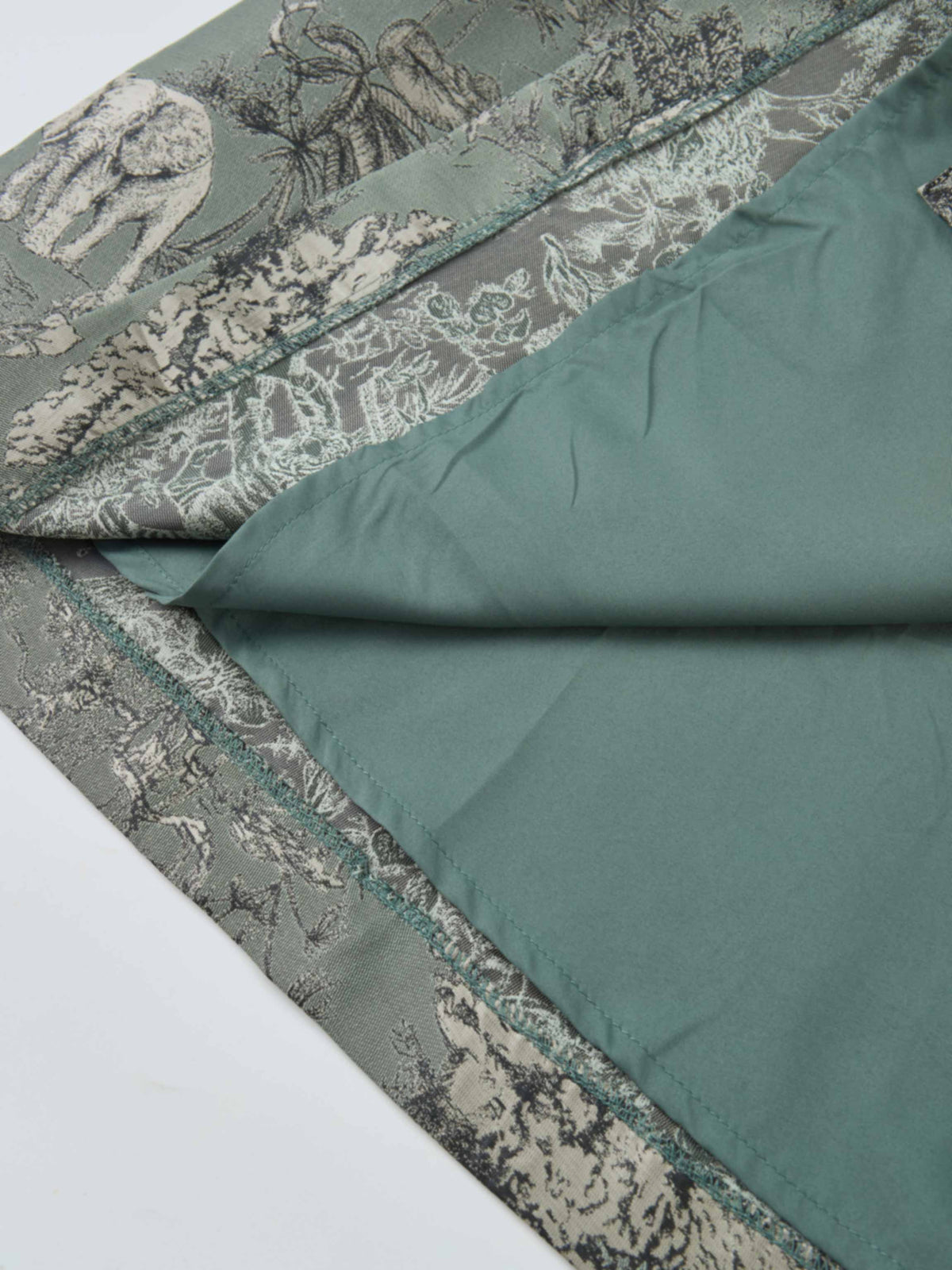 Brocade High Waist Belted Skirt - Toille