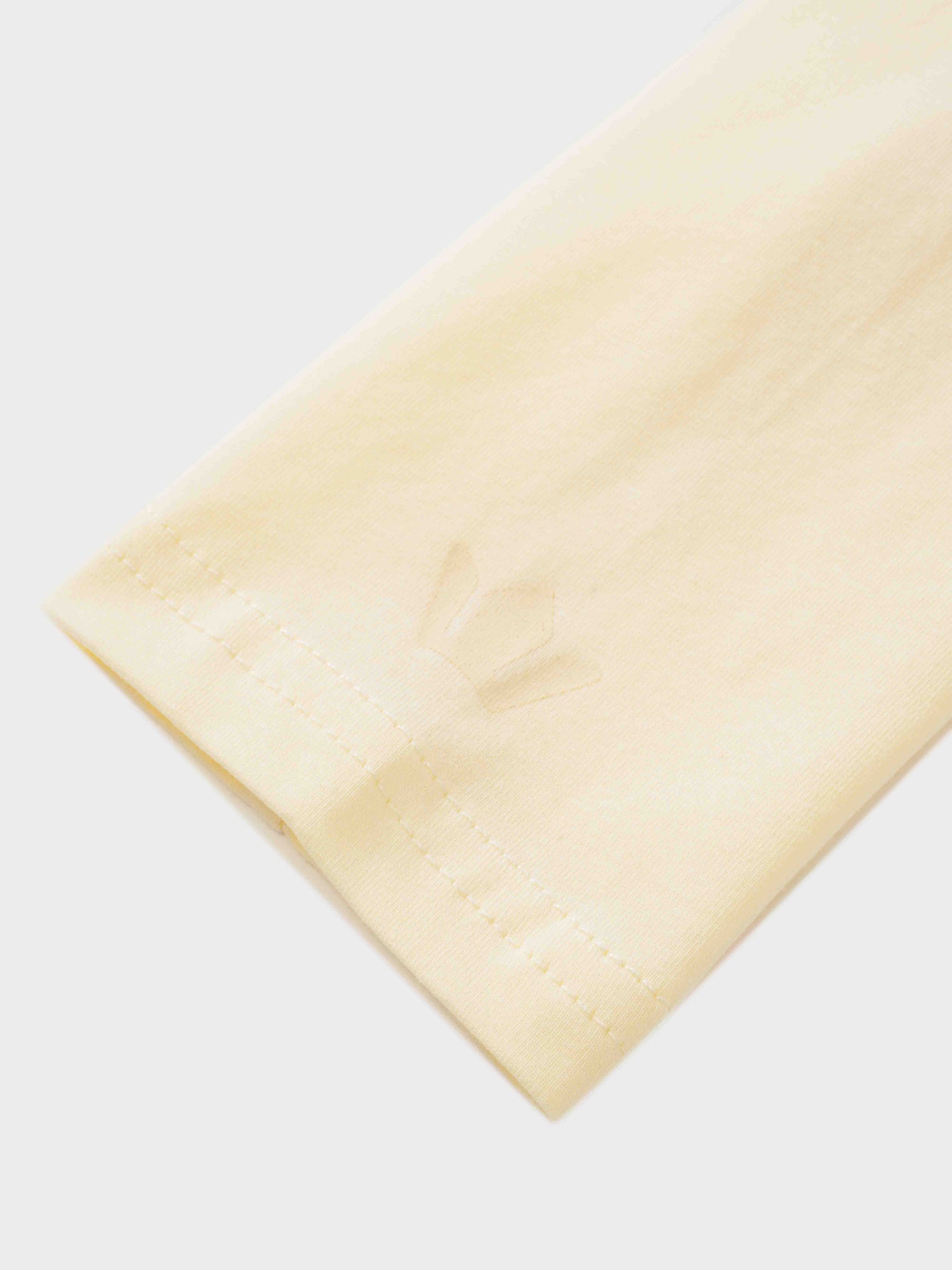 Oversized Rounded Hem T-Shirt-Yellow