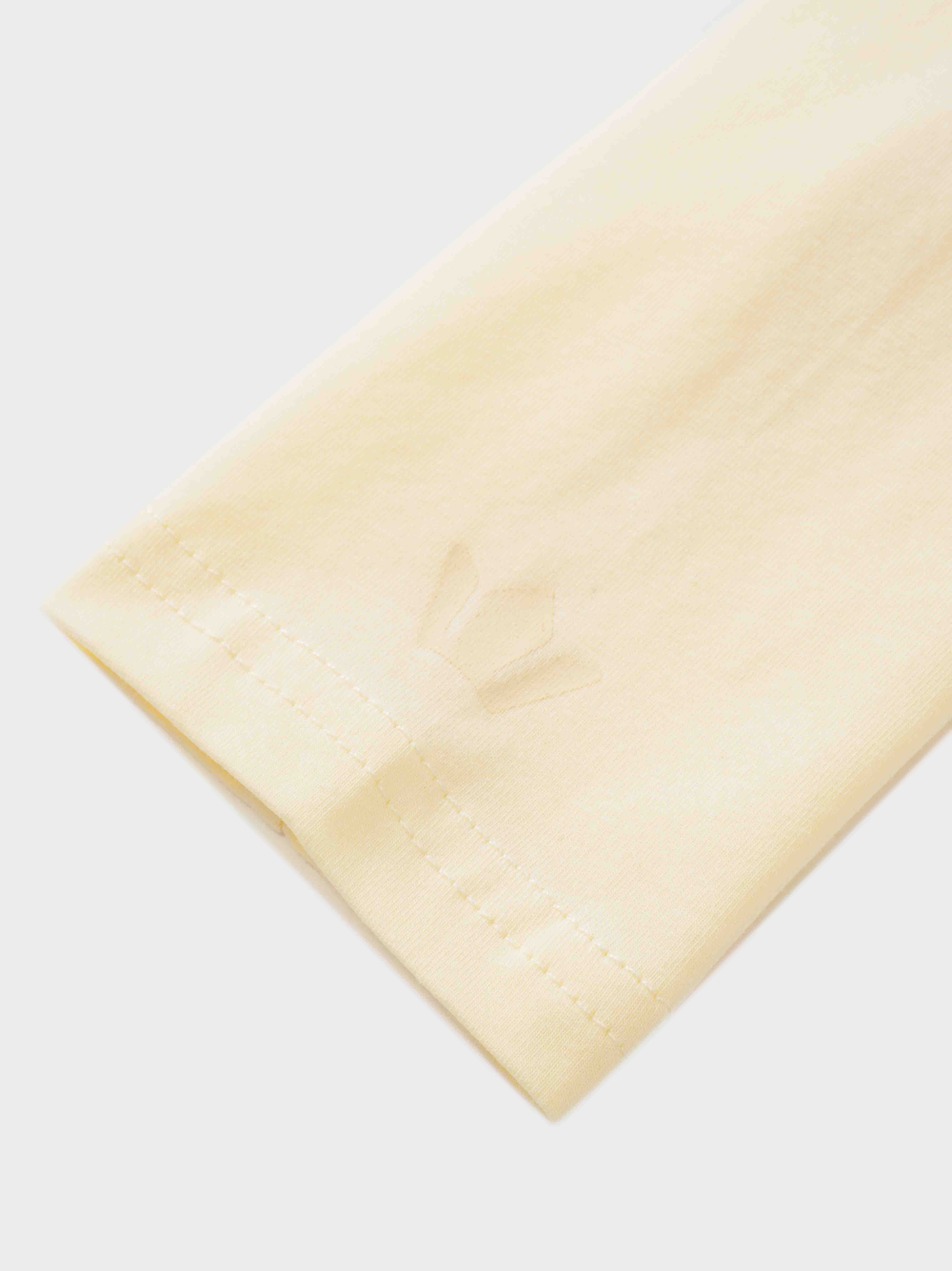 Oversized Rounded Hem T-Shirt-Yellow