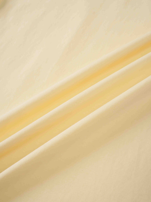 Oversized Rounded Hem T-Shirt-Yellow