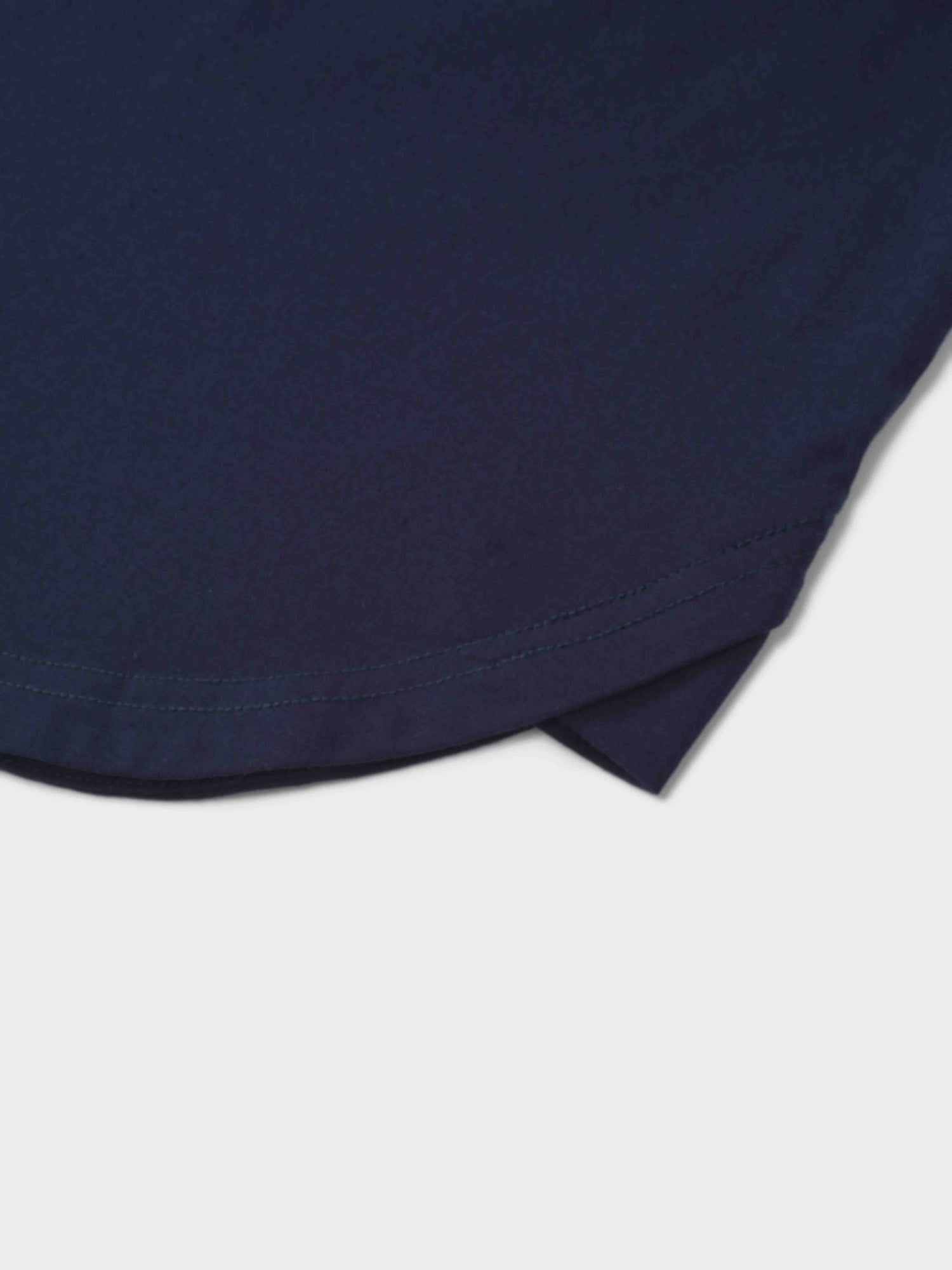 Oversized Rounded Hem T-Shirt-Navy
