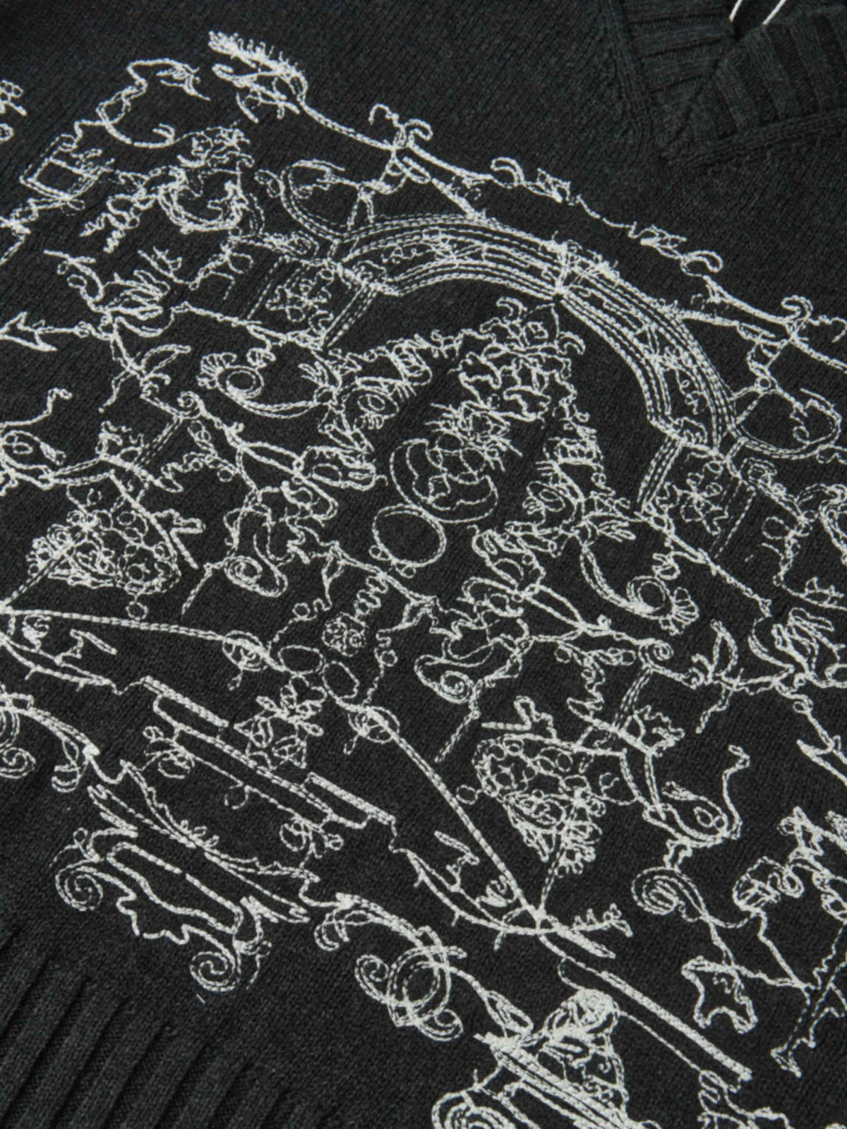 Embroiderered Vest - Grey