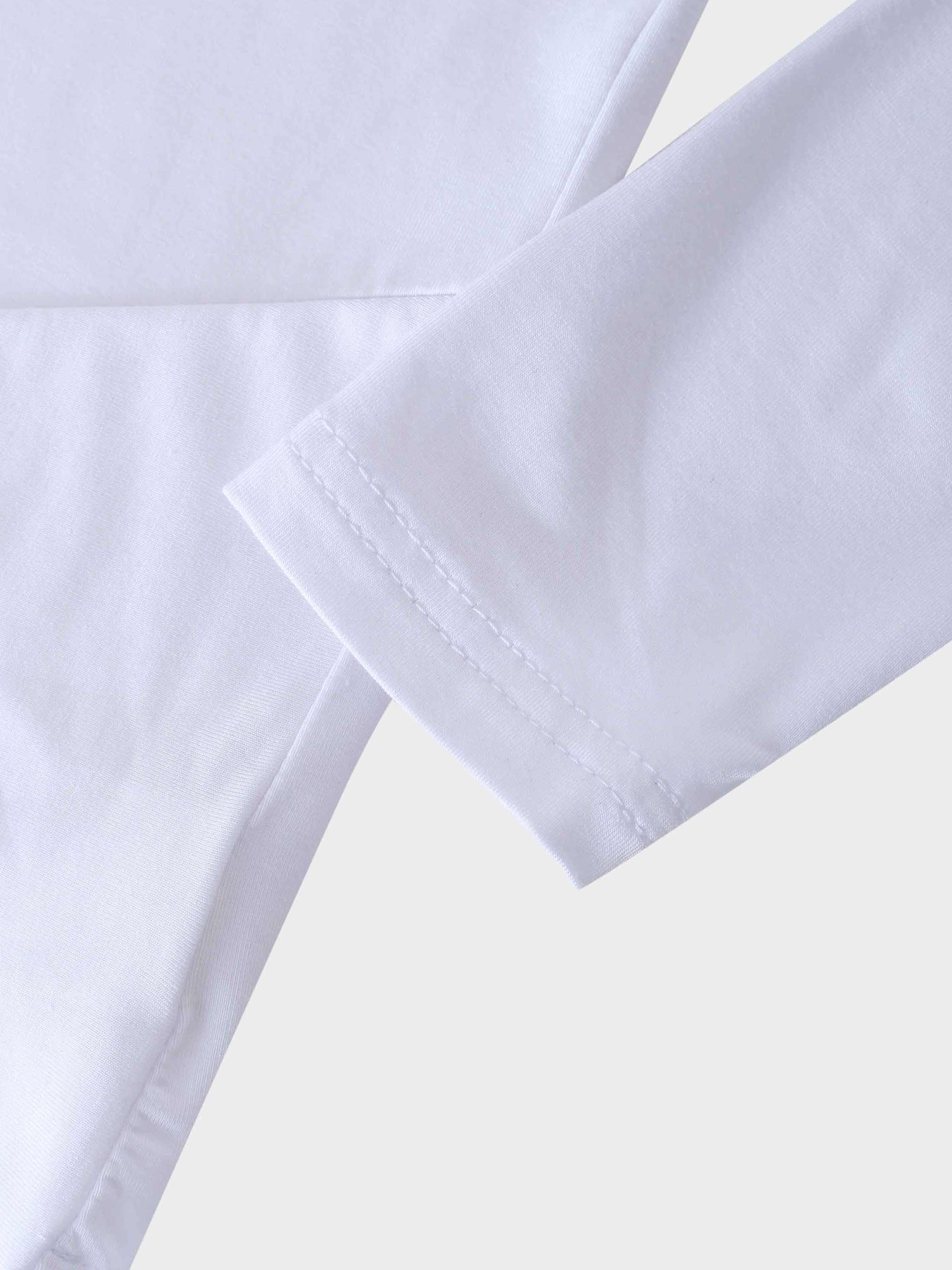 Wrap Tie Tee-White