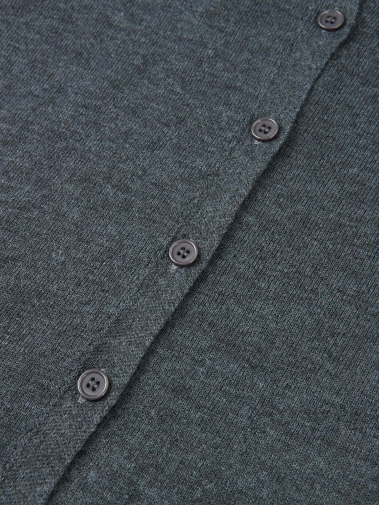 Eyelet Knit Trim Cardigan - Grey