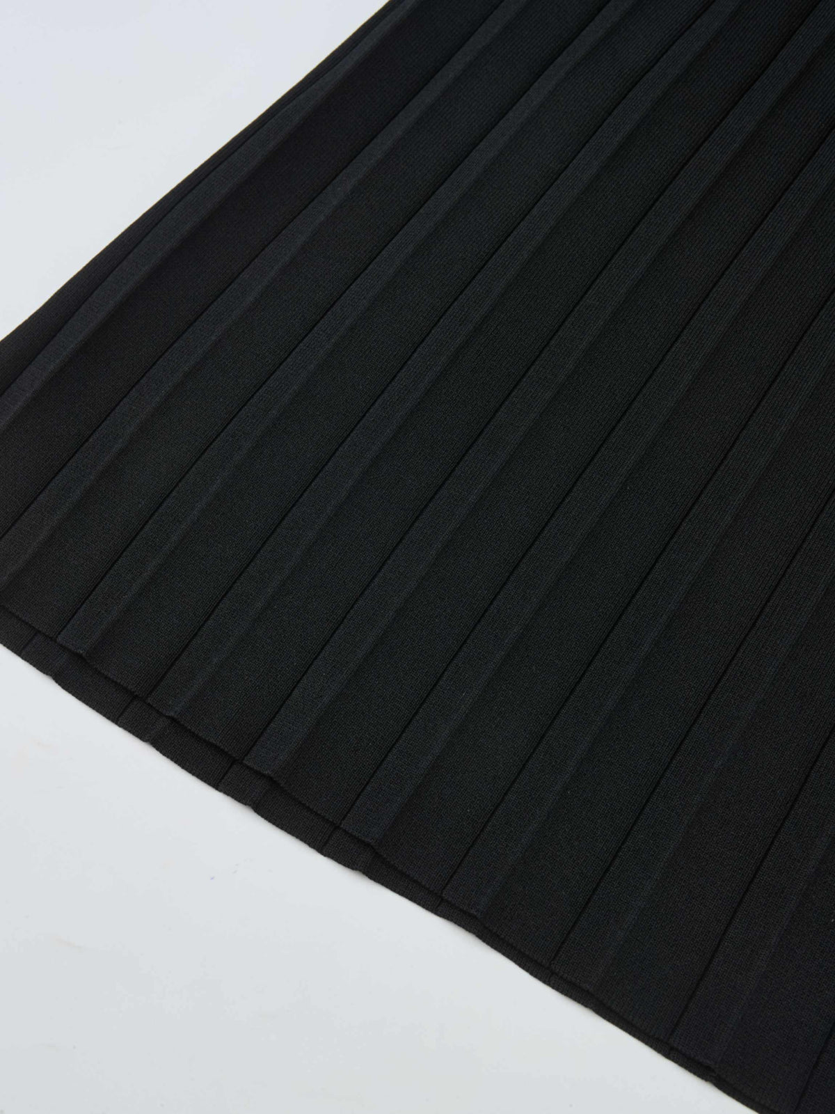Side Buckle Knit Dress - Black