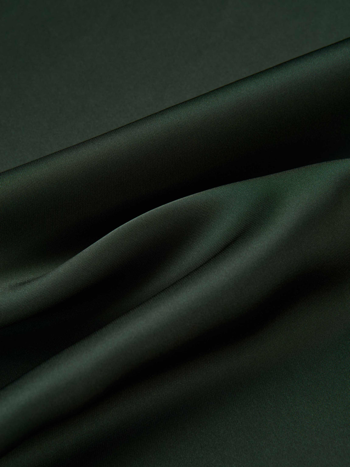 Solid Faux Satin Slip Skirt-Hunter Green