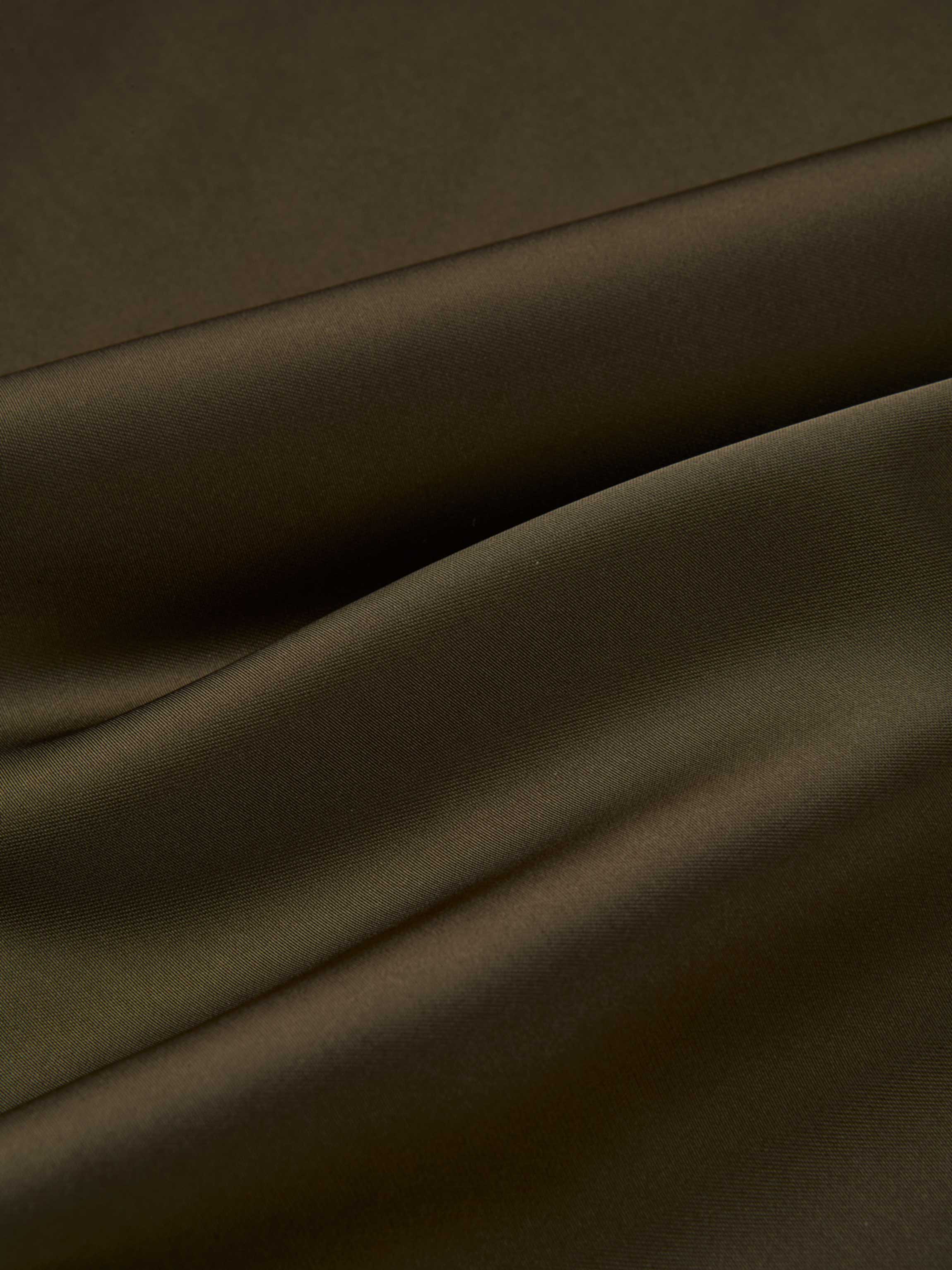 Solid Satin Slip Skirt-Simply Olive