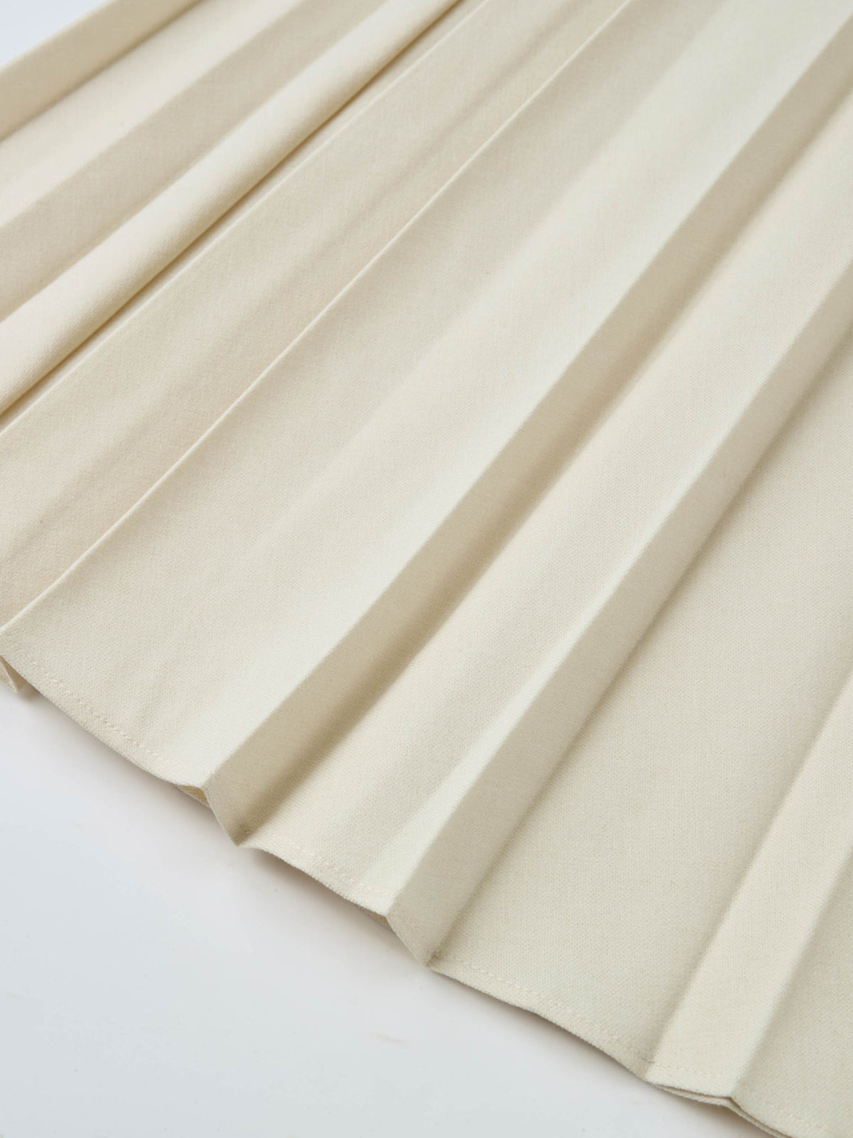 Marni Pleated Skirt 36"- Cream