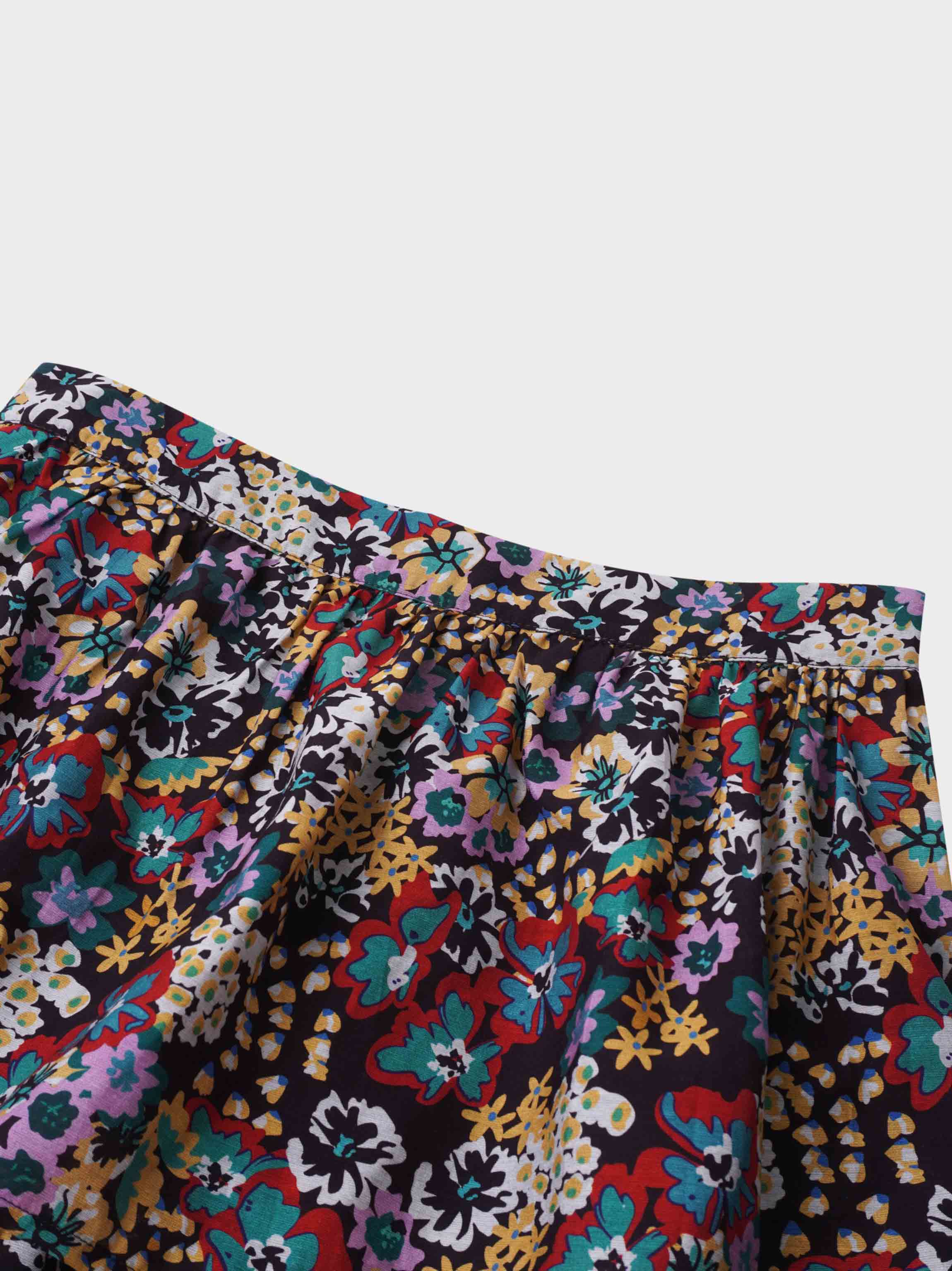 Layered Skirt-Bold Floral