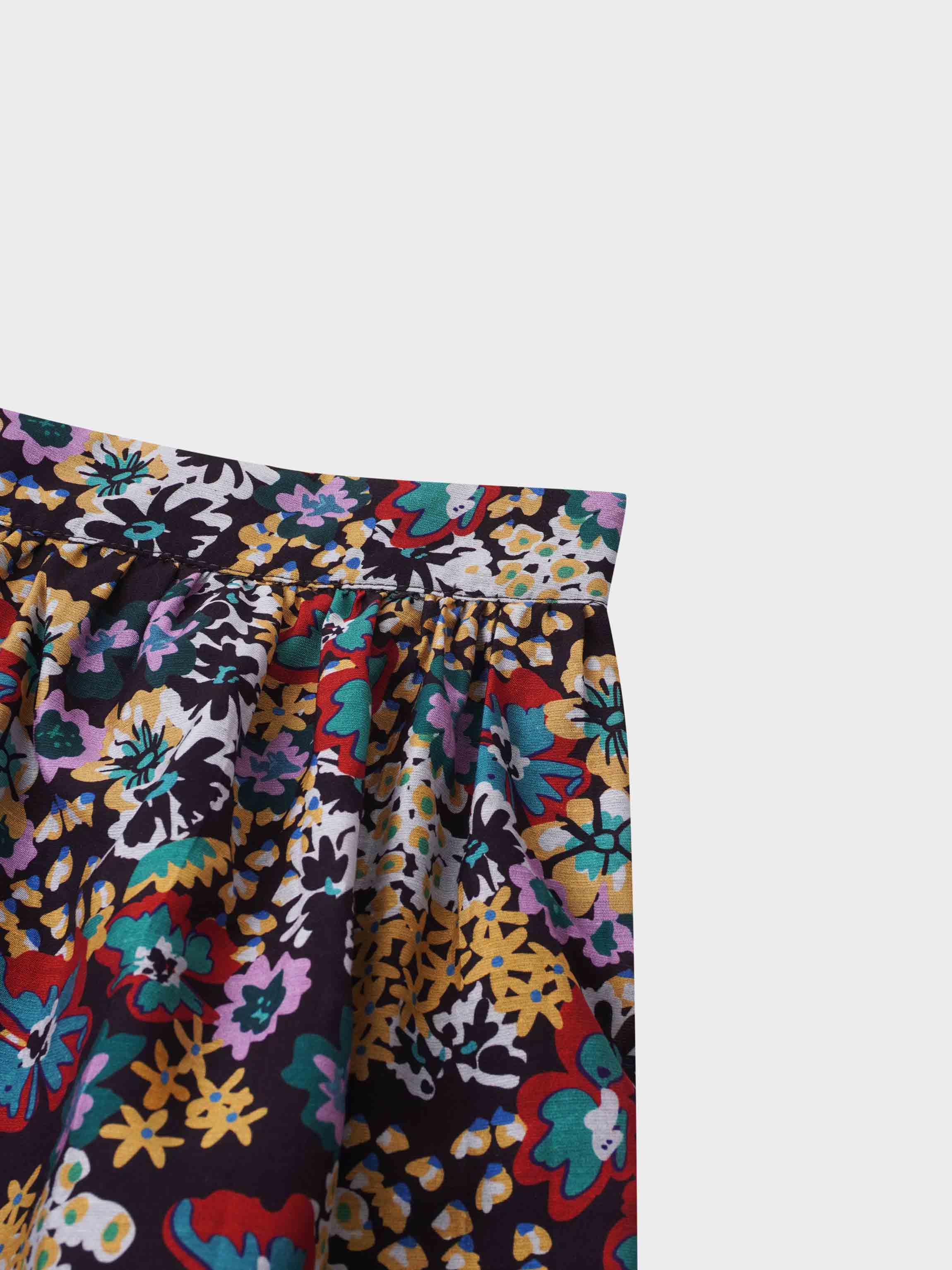 Layered Skirt-Bold Floral