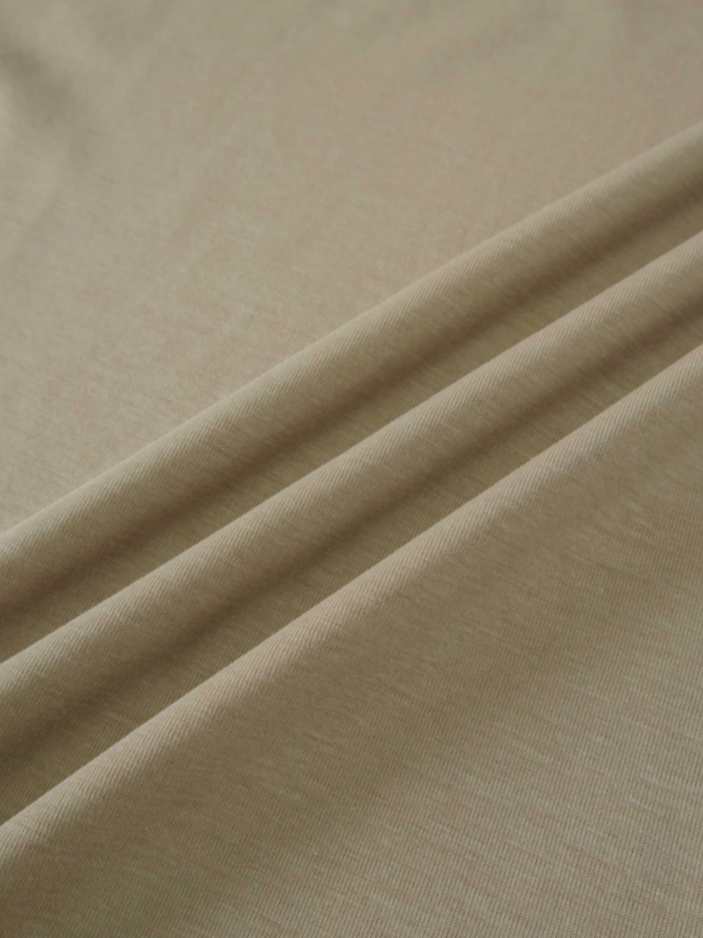 Side Tie T-Shirt Dress-Fawn