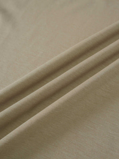 Side Tie T-Shirt Dress-Fawn