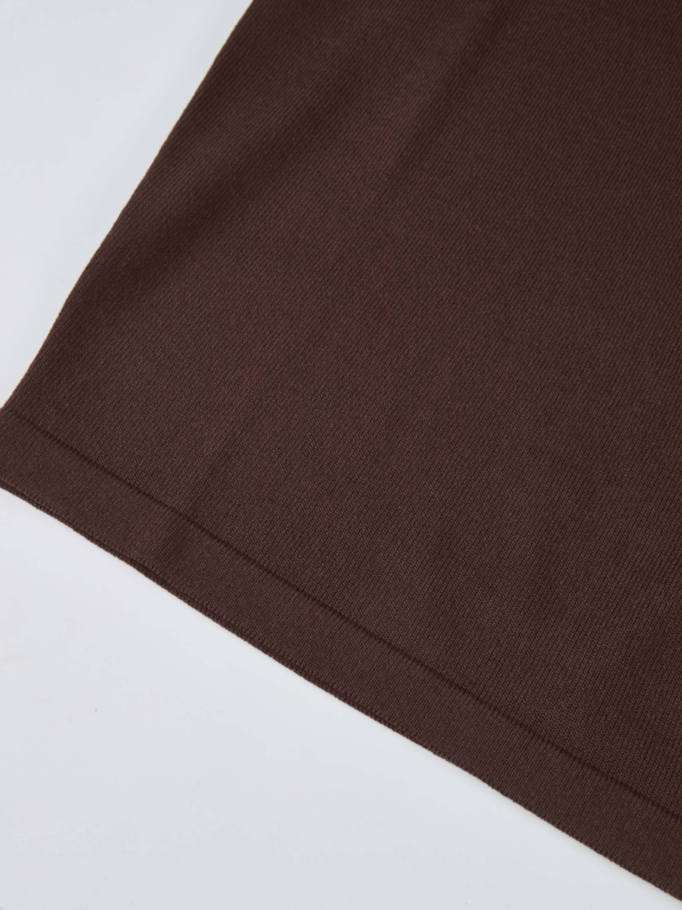 Shoulder Detail Turtleneck - Brown