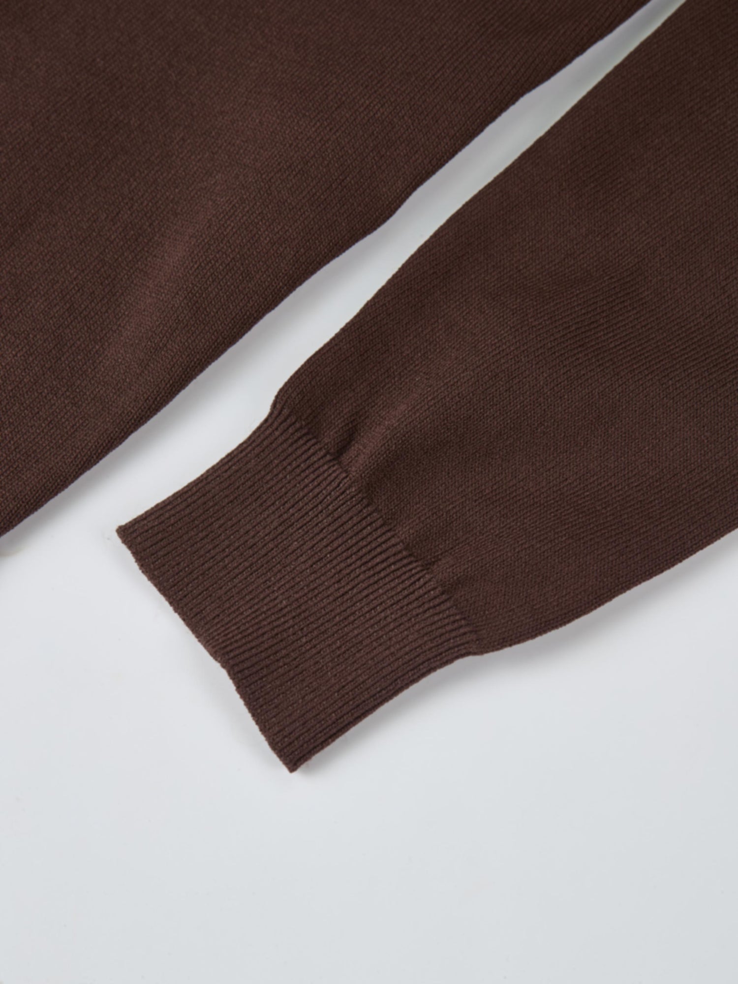 Shoulder Detail Turtleneck - Brown