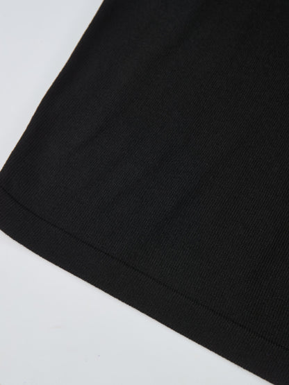 Shoulder Detail Turtleneck - Black