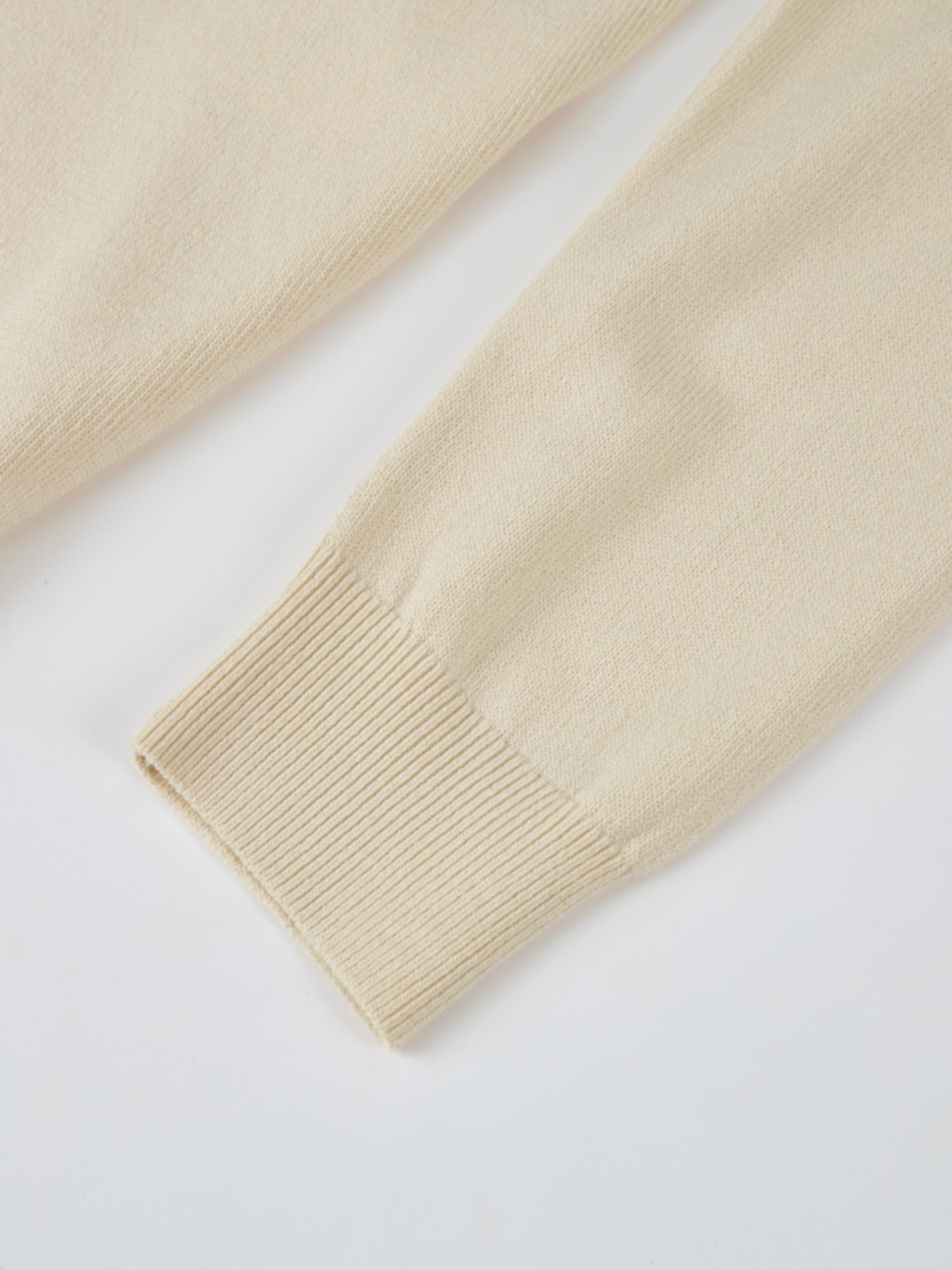 Shoulder Detail Turtleneck - Cream