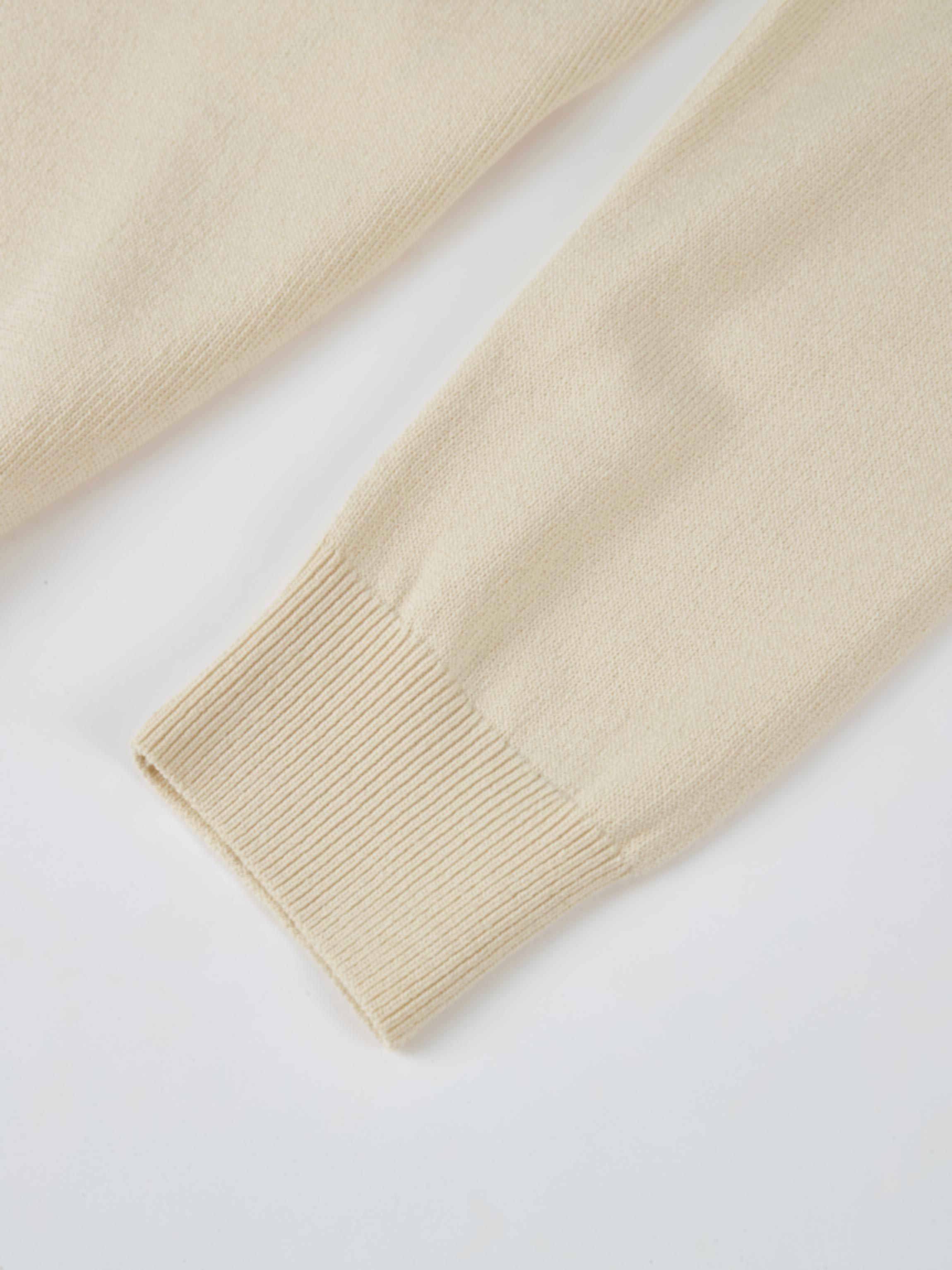 Shoulder Detail Turtleneck - Cream