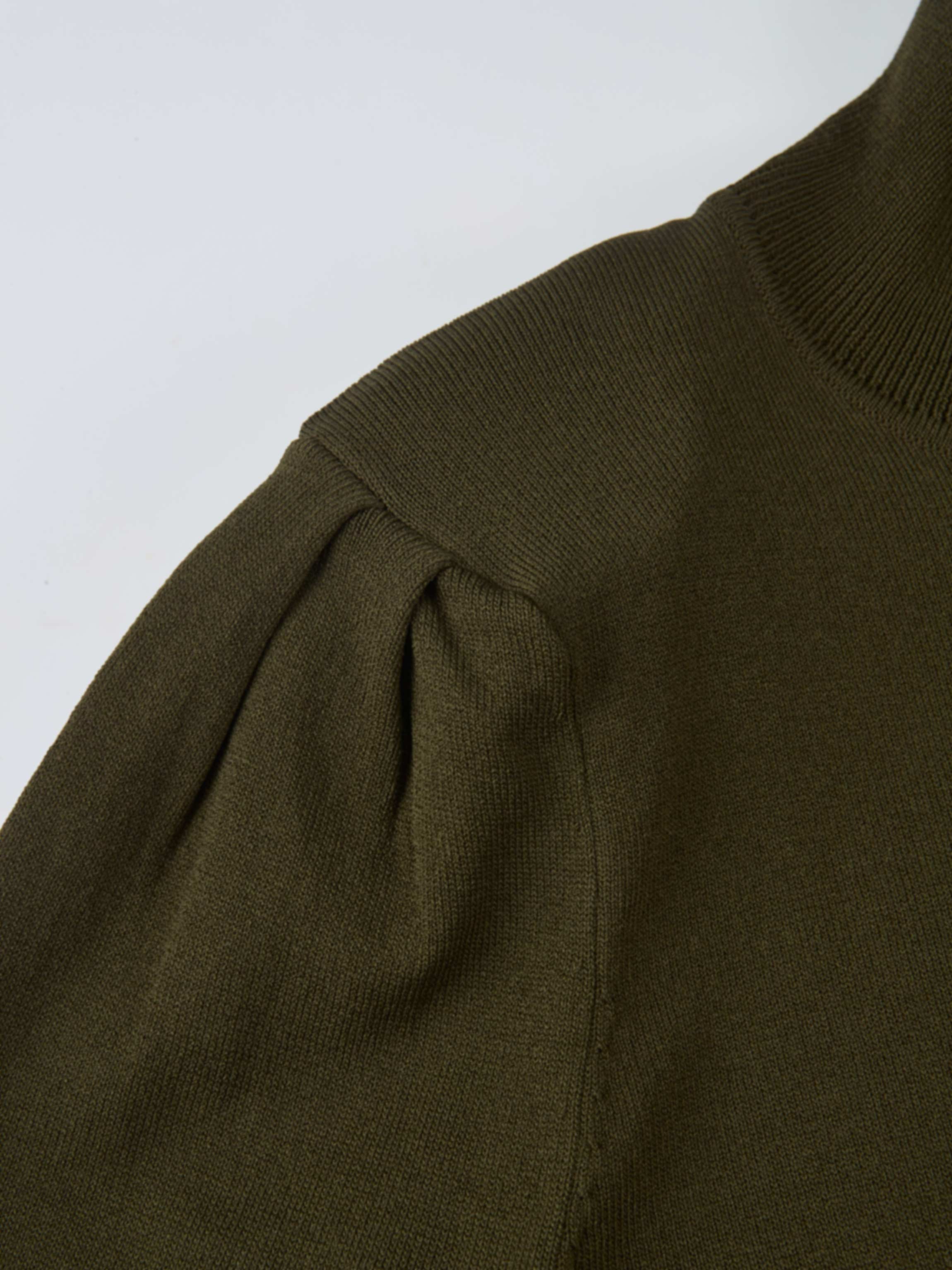 Shoulder Detail Turtleneck - Olive