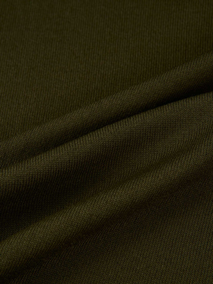 Shoulder Detail Turtleneck - Olive