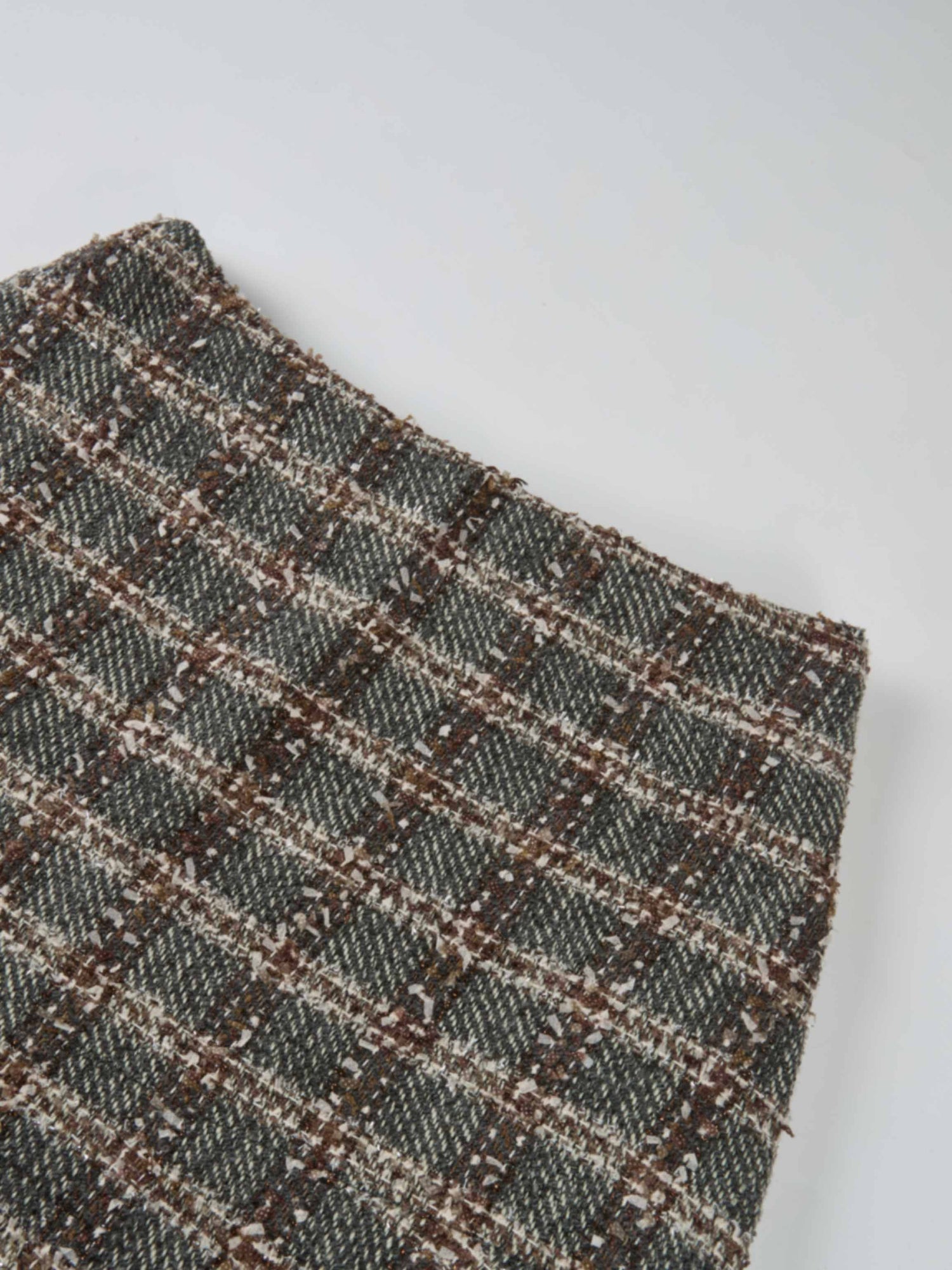 Boucle Yoke Circle Skirt - Grey