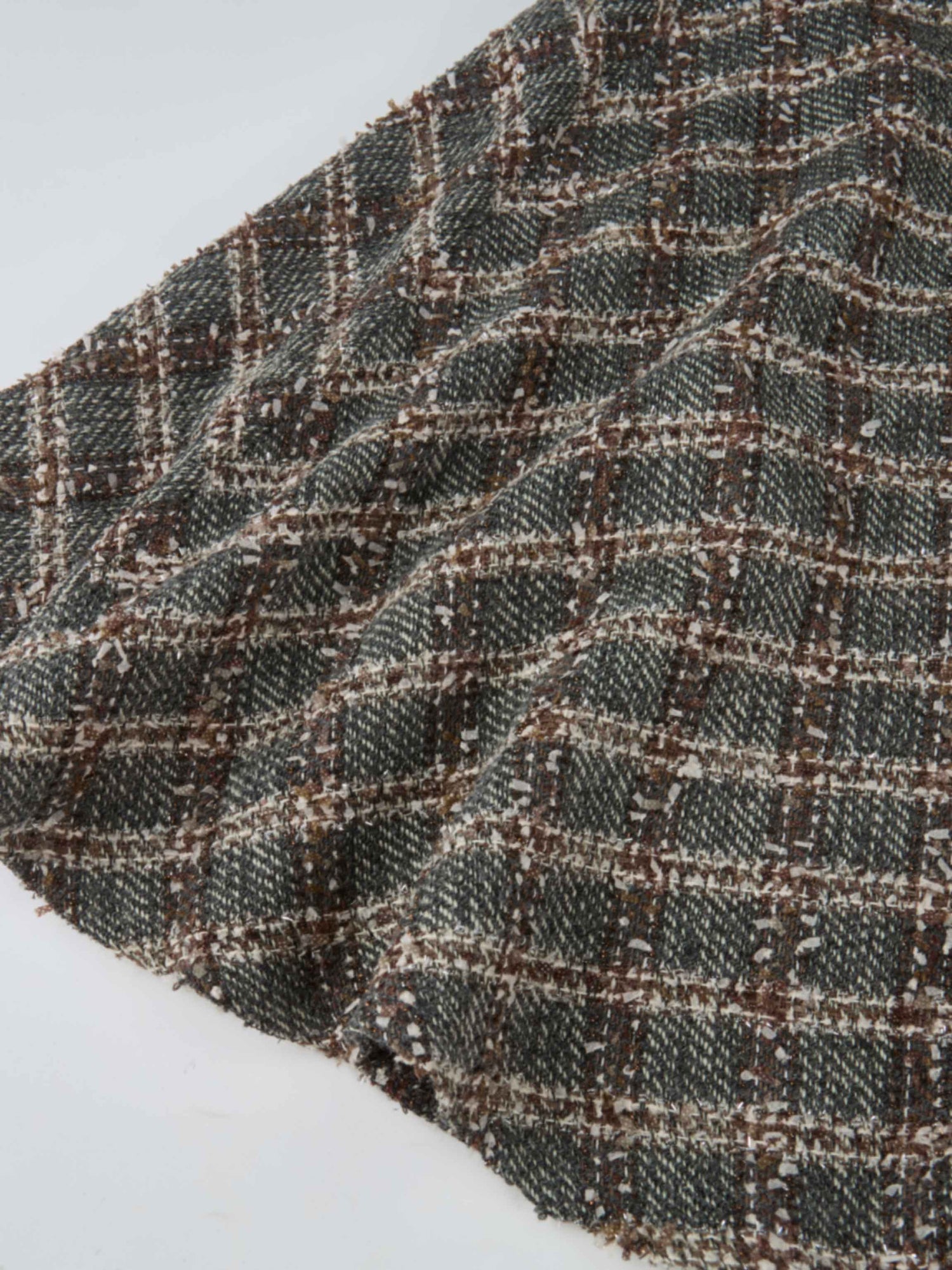 Boucle Yoke Circle Skirt - Grey