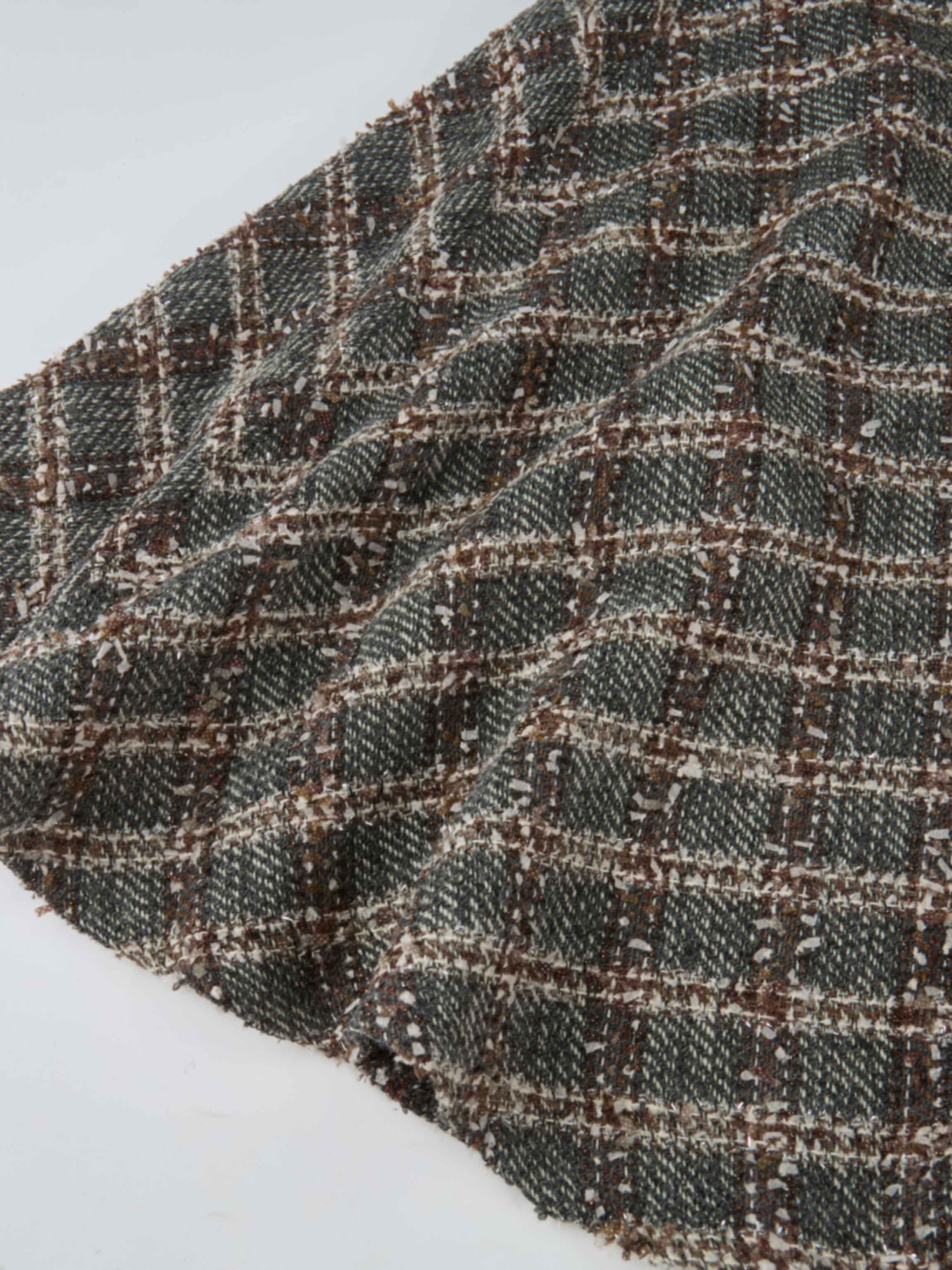 Boucle Yoke Circle Skirt - Grey