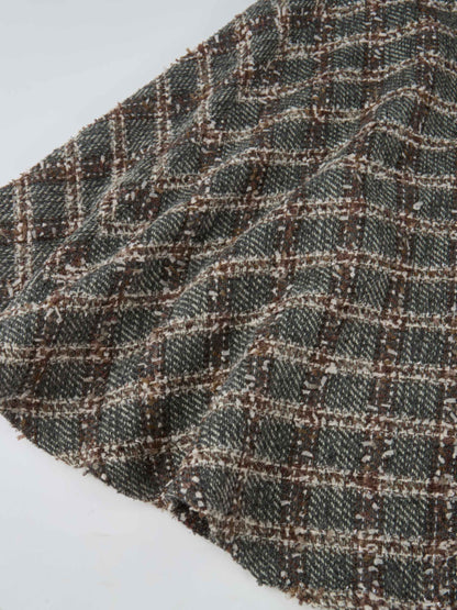 Boucle Yoke Circle Skirt - Grey