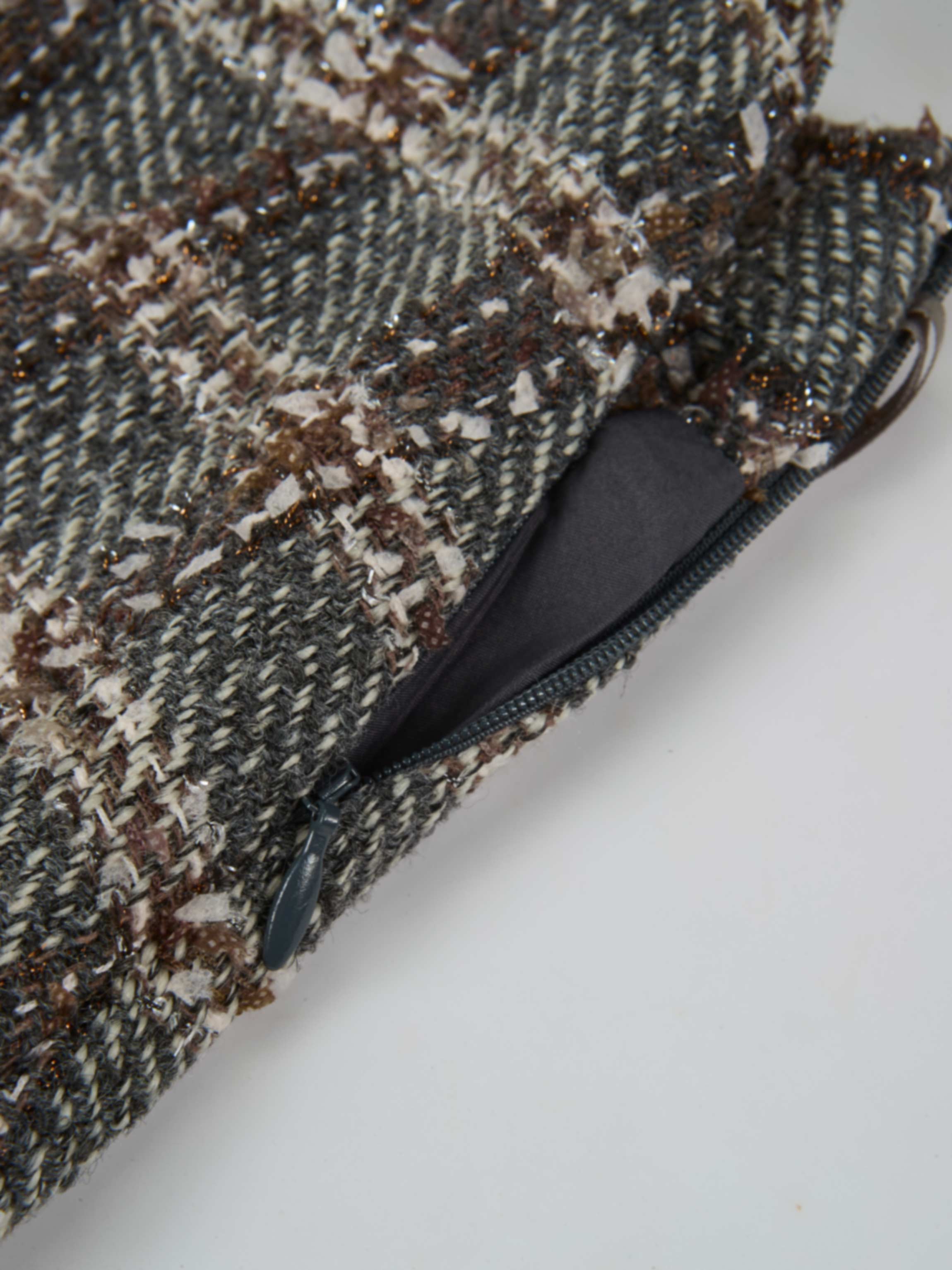 Boucle Yoke Circle Skirt - Grey