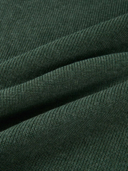 Knit A-Line Skirt - Green