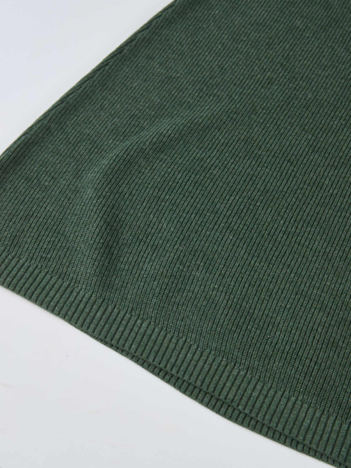 Knit A-Line Skirt - Green